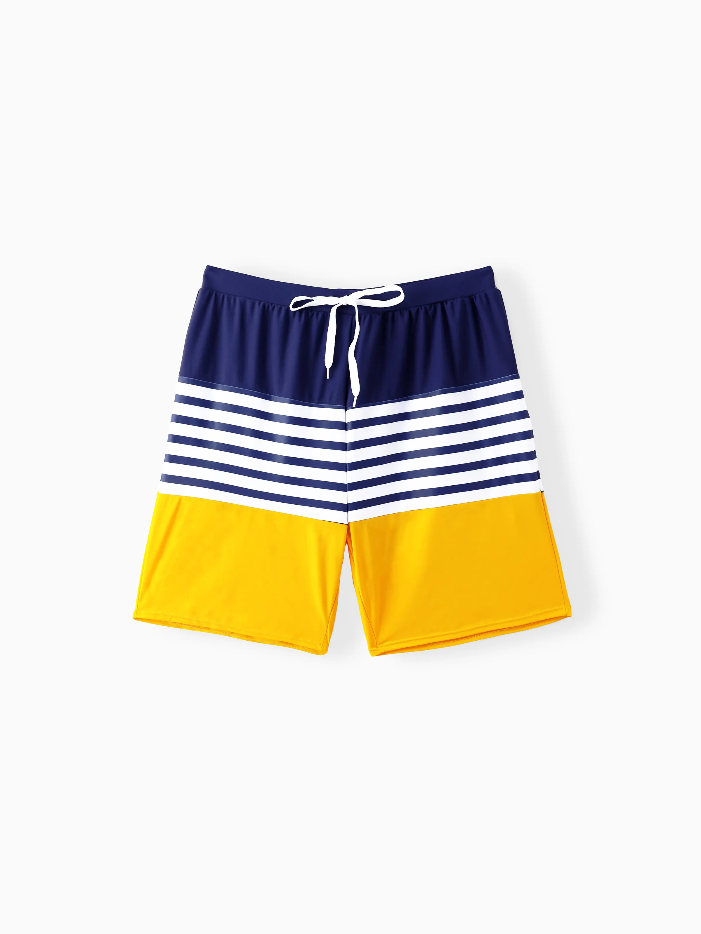 Daddy & Son Stripe & Colorblock Swim Trunks Shorts ColorBlock - Image 3