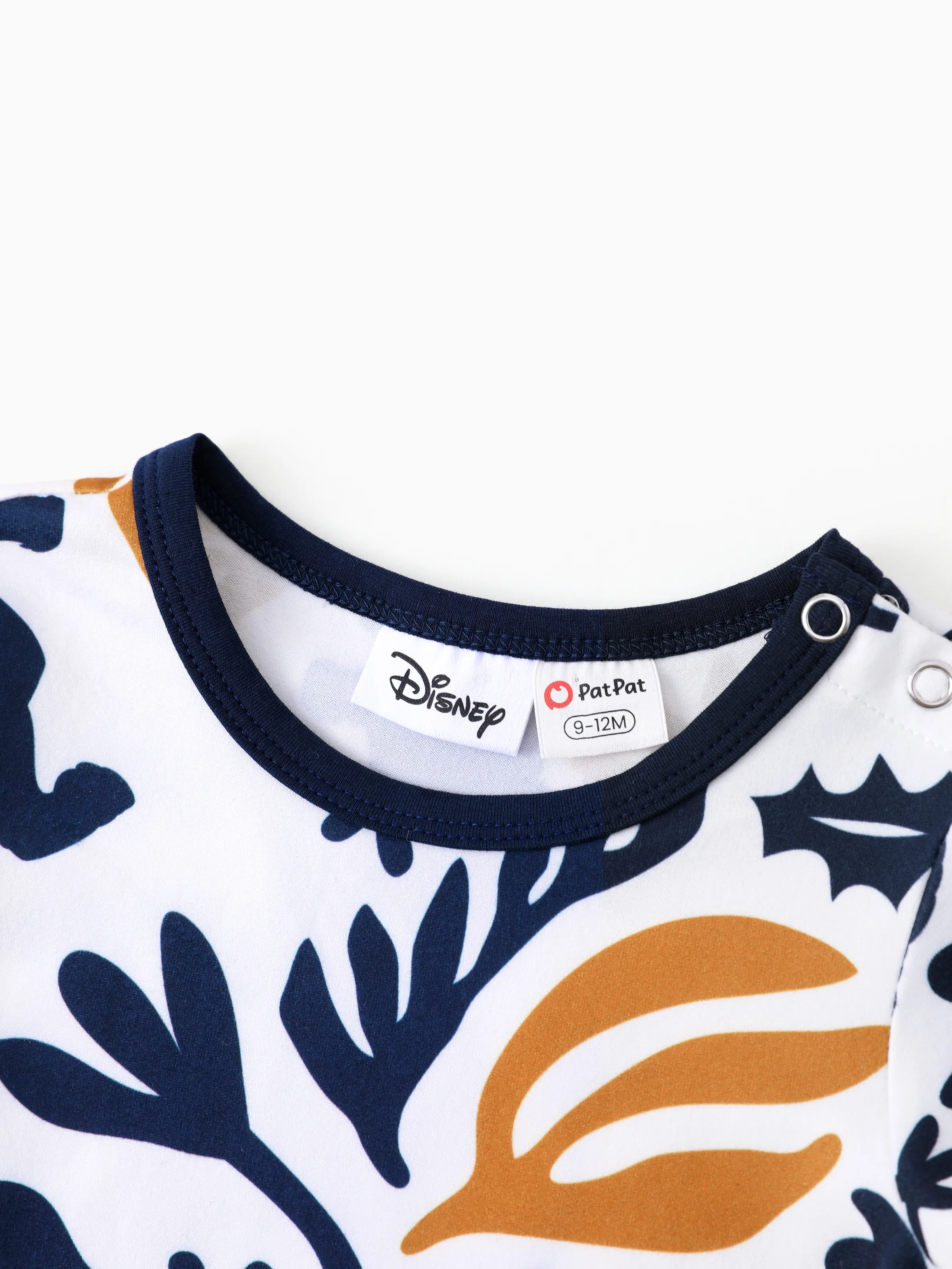 Disney Lion King Family Matching Simba Palm Leaf Pattern Colorblock Dress/Top/Romper Dark Blue - Image 14