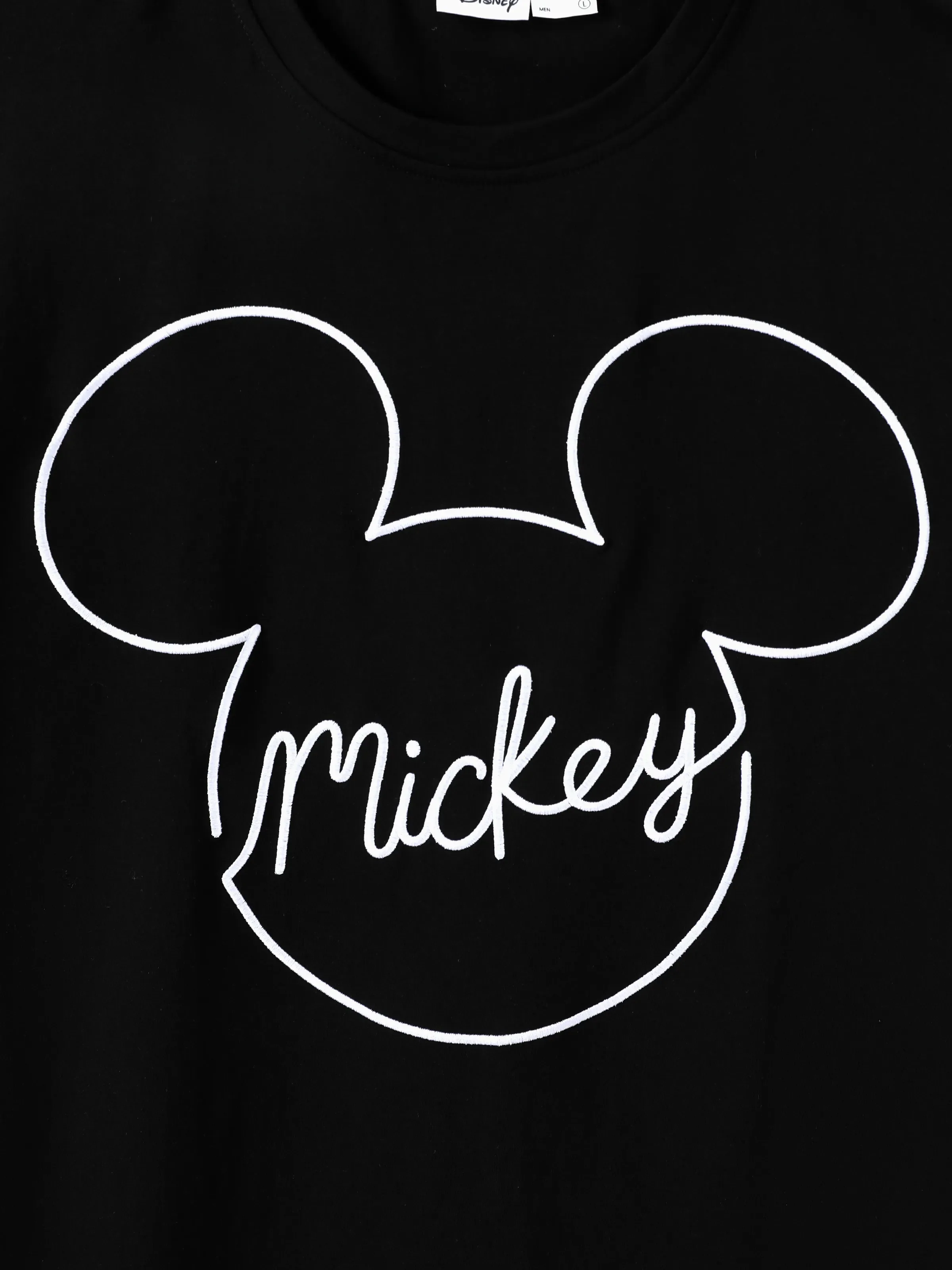 Disney Mickey and Friends Family matching 1pc Mickey Mouse Allover Print Sporty Dress/Cotton Top /Romper Expression Casual Suits Family Set Black - Image 15