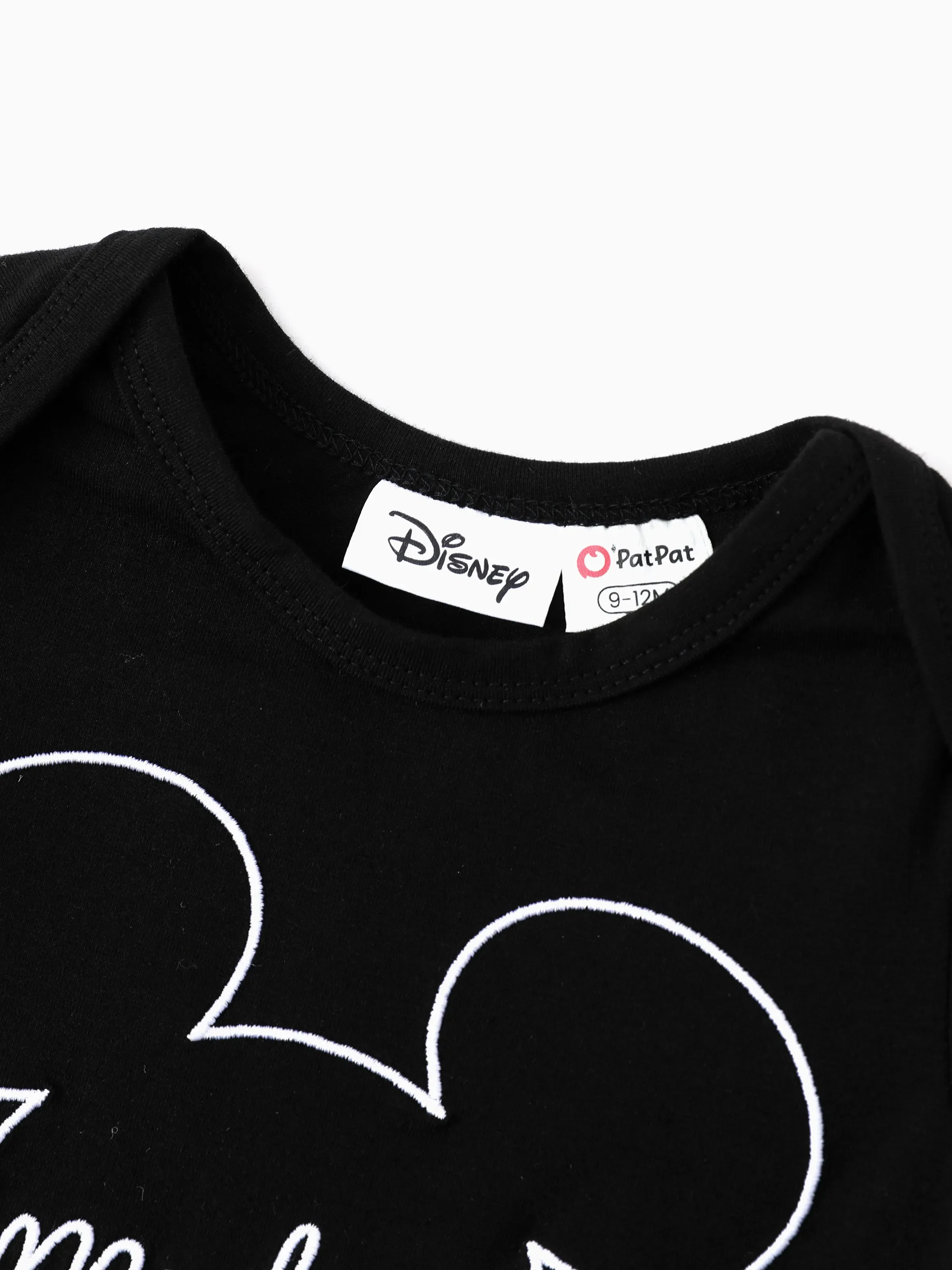 Disney Mickey and Friends Family matching 1pc Mickey Mouse Allover Print Sporty Dress/Cotton Top /Romper Expression Casual Suits Family Set Black - Image 9