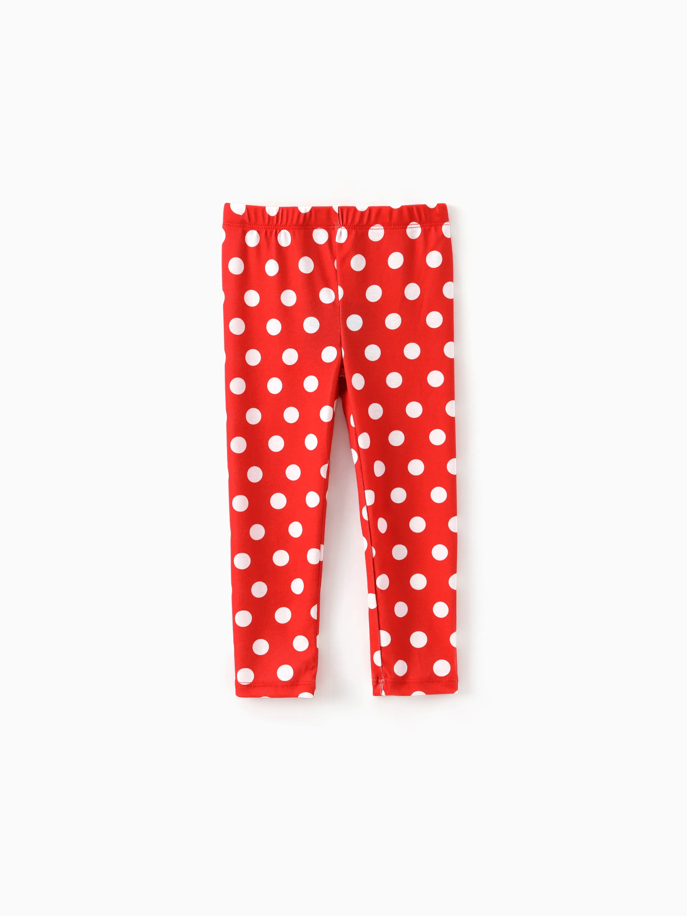 Disney Mickey and Friends Kid Girls Polka Dots Print Long-sleeve Hooded Top/Pants Burgundy