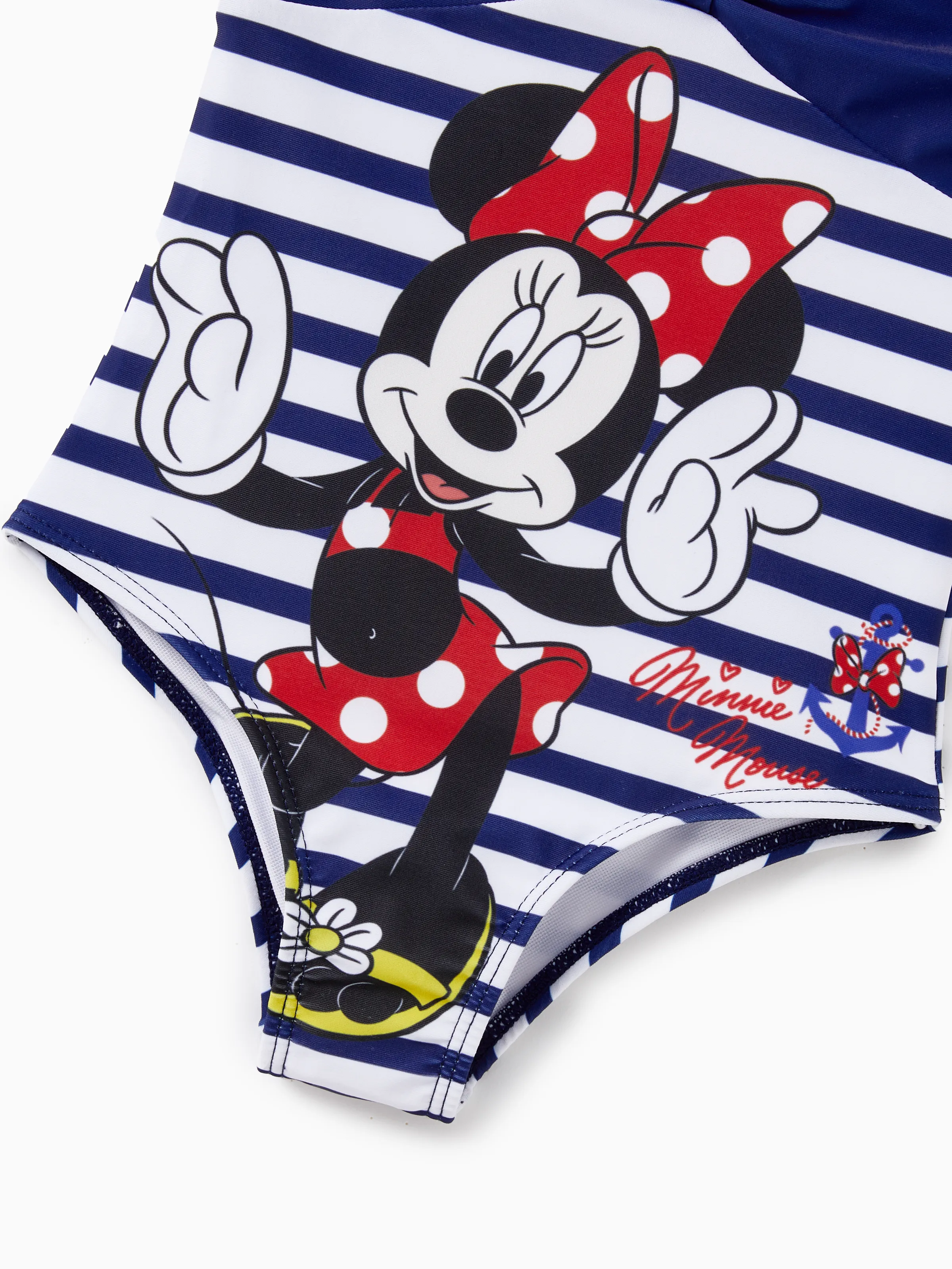 Disney Mickey and Friends Sibling Set Boy/Girl Minnie/Mickey Character Stripped Swimsuit
Dark Blue - Image 6