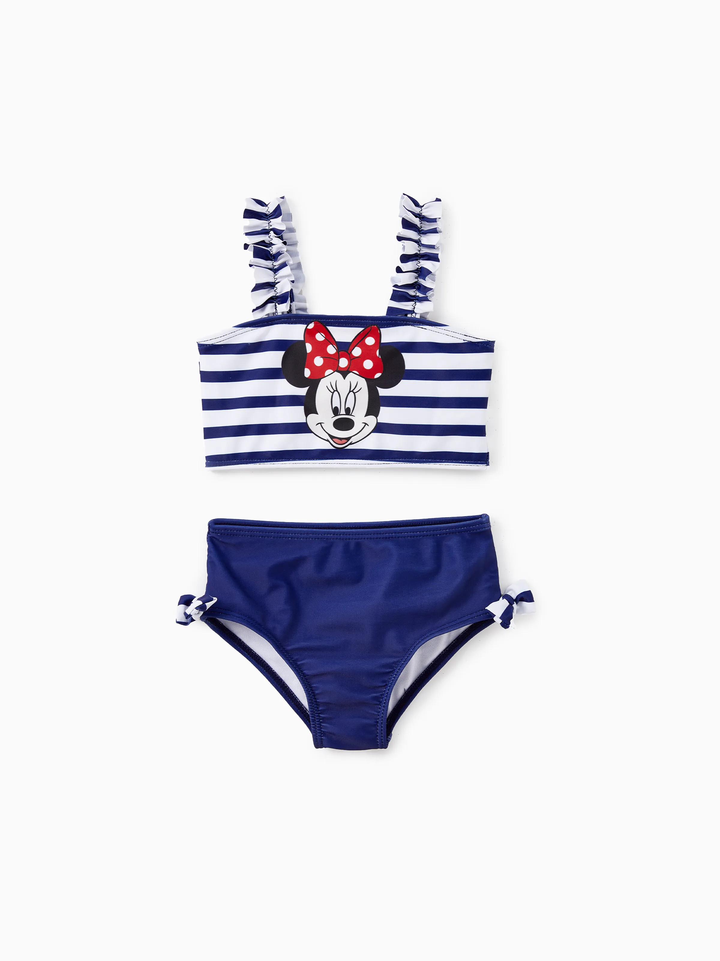 Disney Mickey and Friends Sibling Set Boy/Girl Minnie/Mickey Character Stripped Swimsuit
Dark Blue - Image 7
