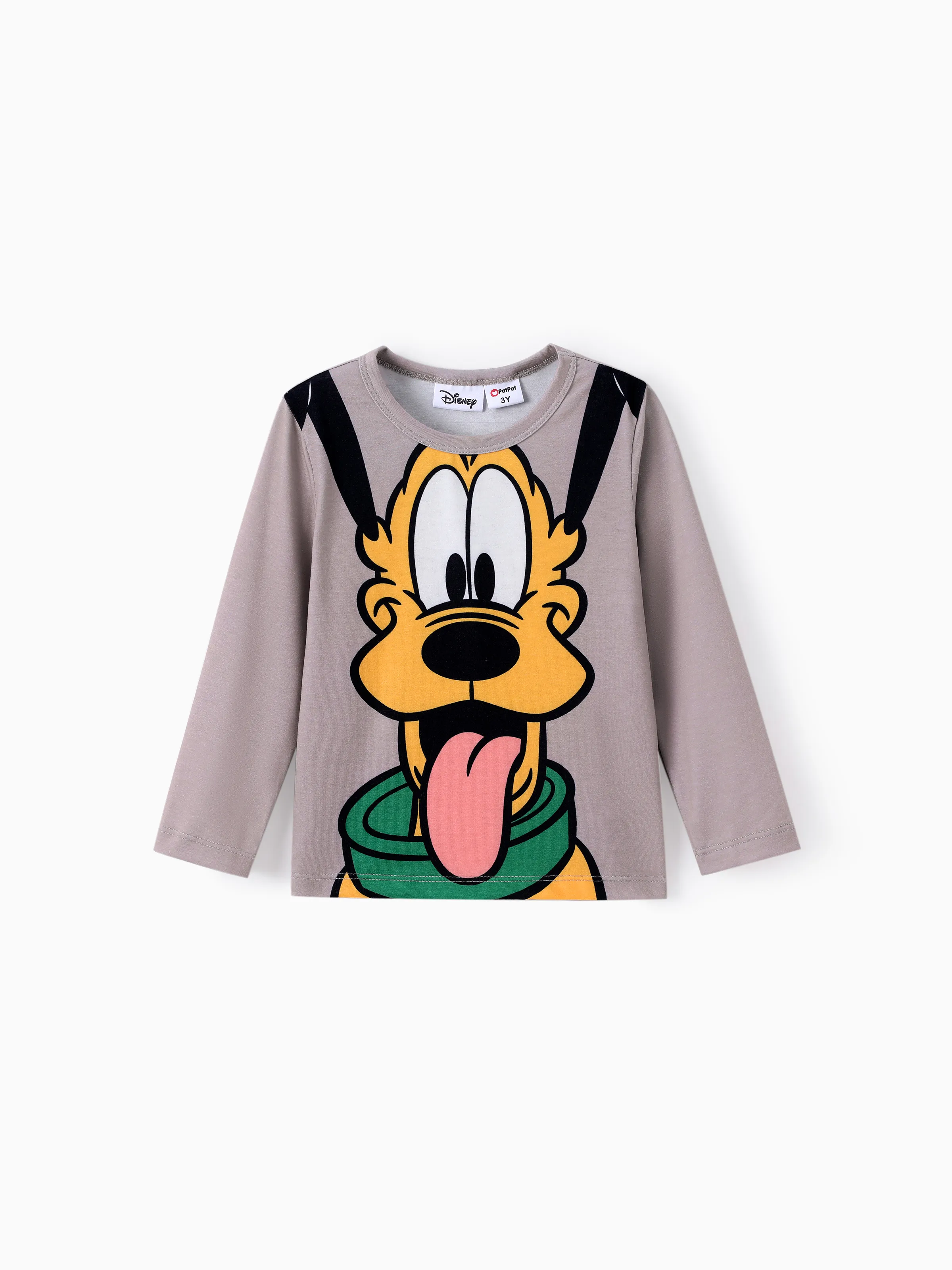 Disney Mickey and Friends Toddler/ Kid Boy Pluto Naia™ Print Long-sleeve Tee Orange red