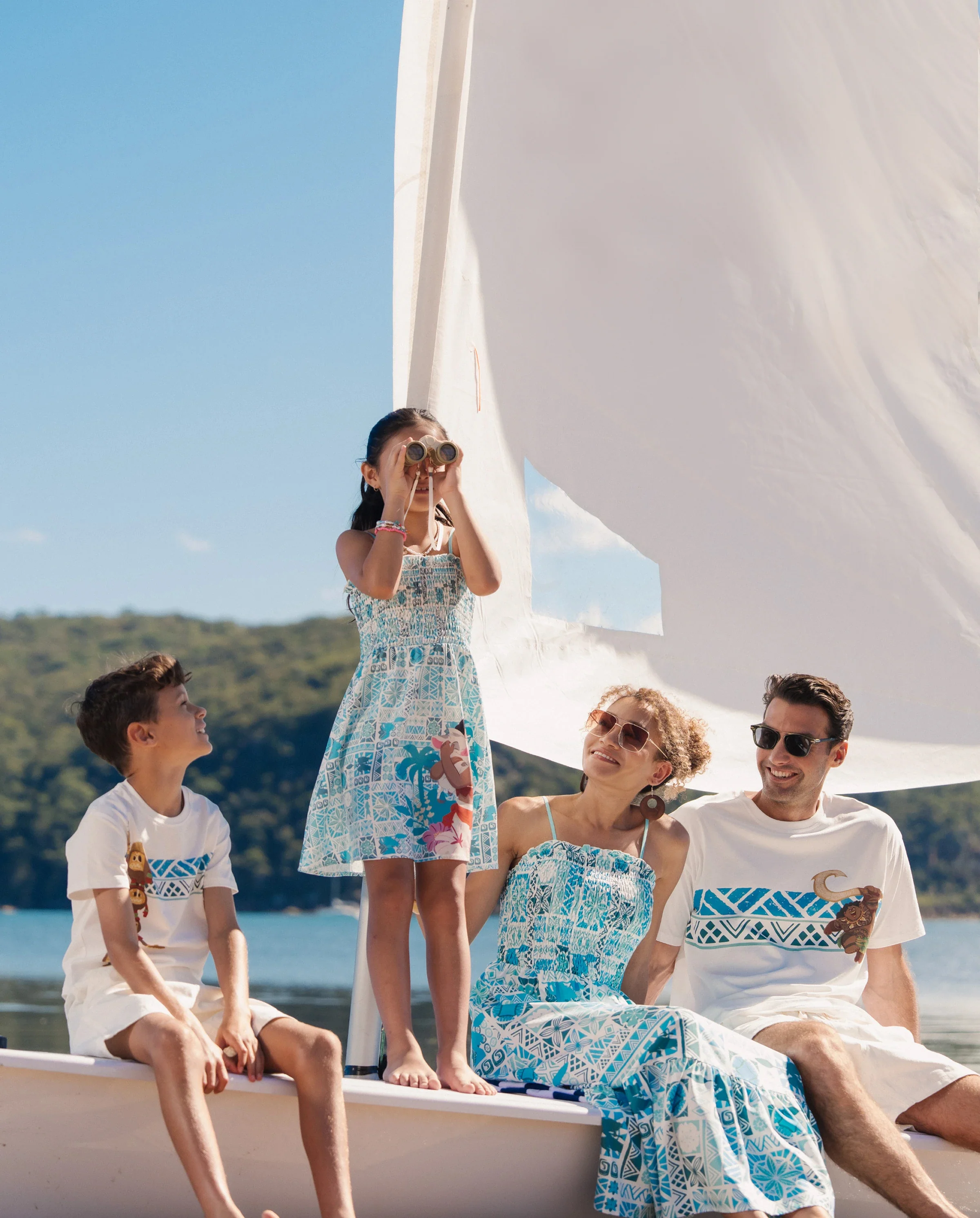 Disney Moana Family Matching Island Print Tees and Dresses