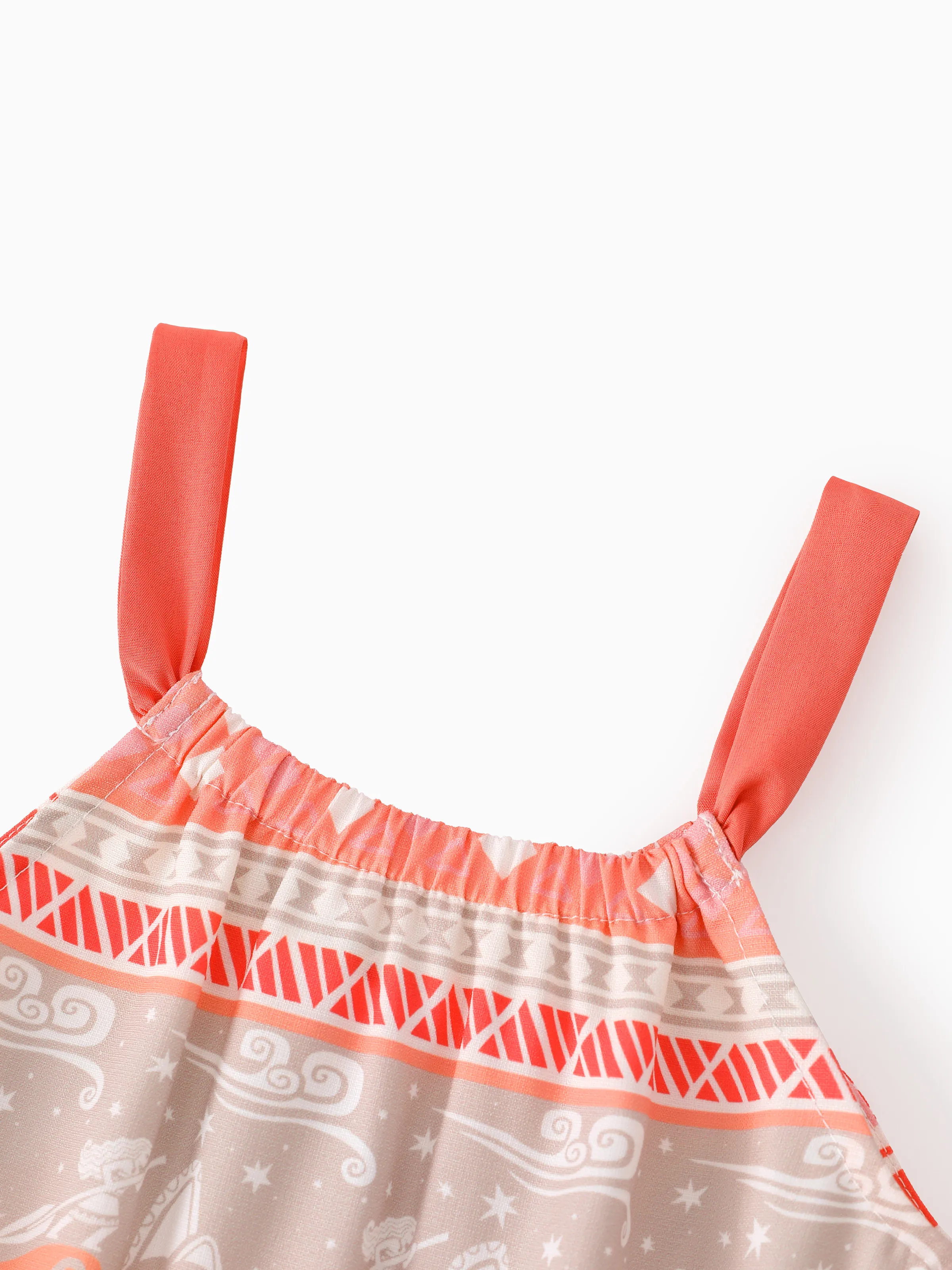 Disney Princess Family Matching Moana Island-Inspired Dress & Shirt Set Coral Pink - Image 7