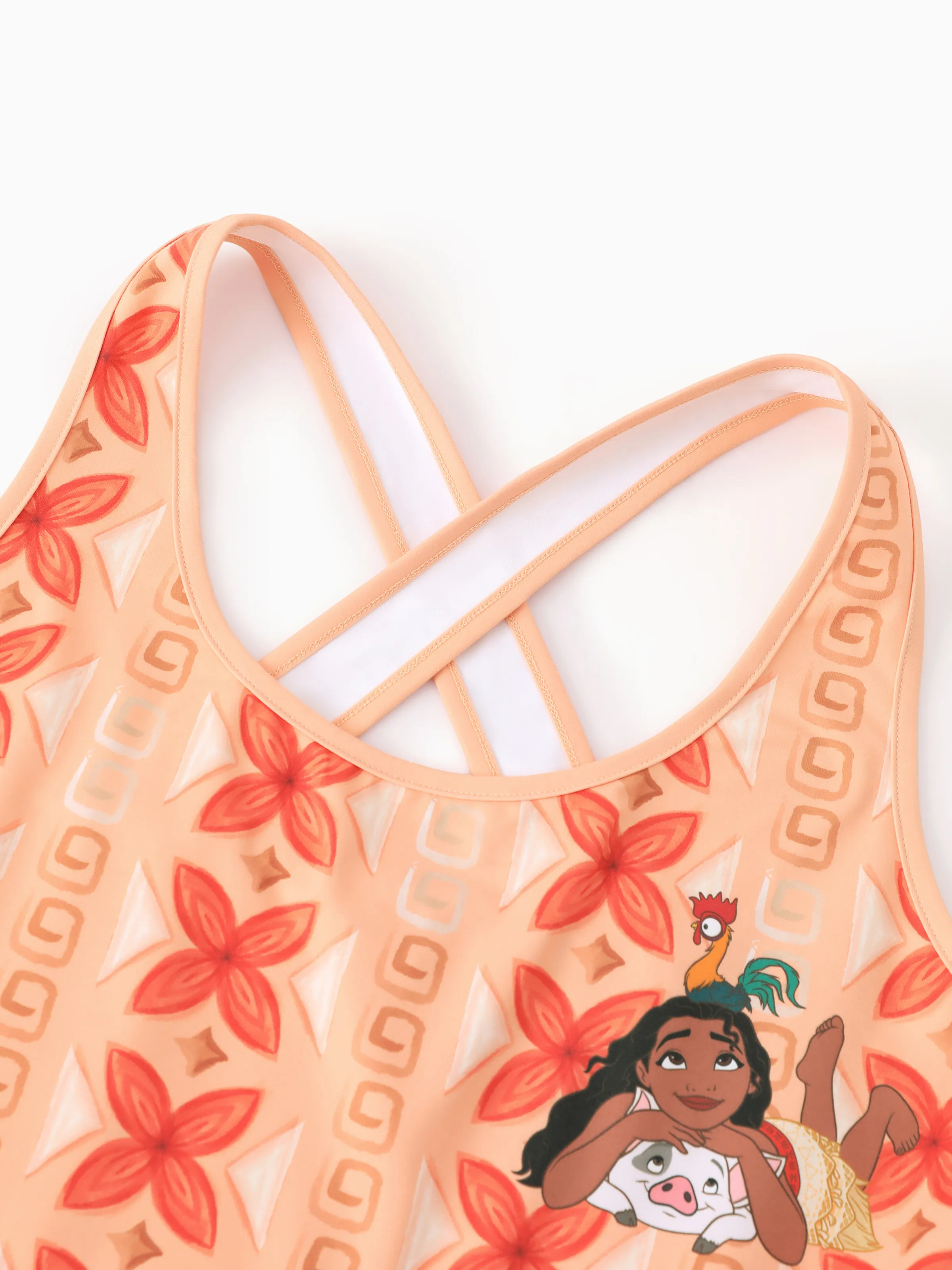 Disney Princess Matching Family Moana Sporty Dress/ Cotton Top Orange - Image 9