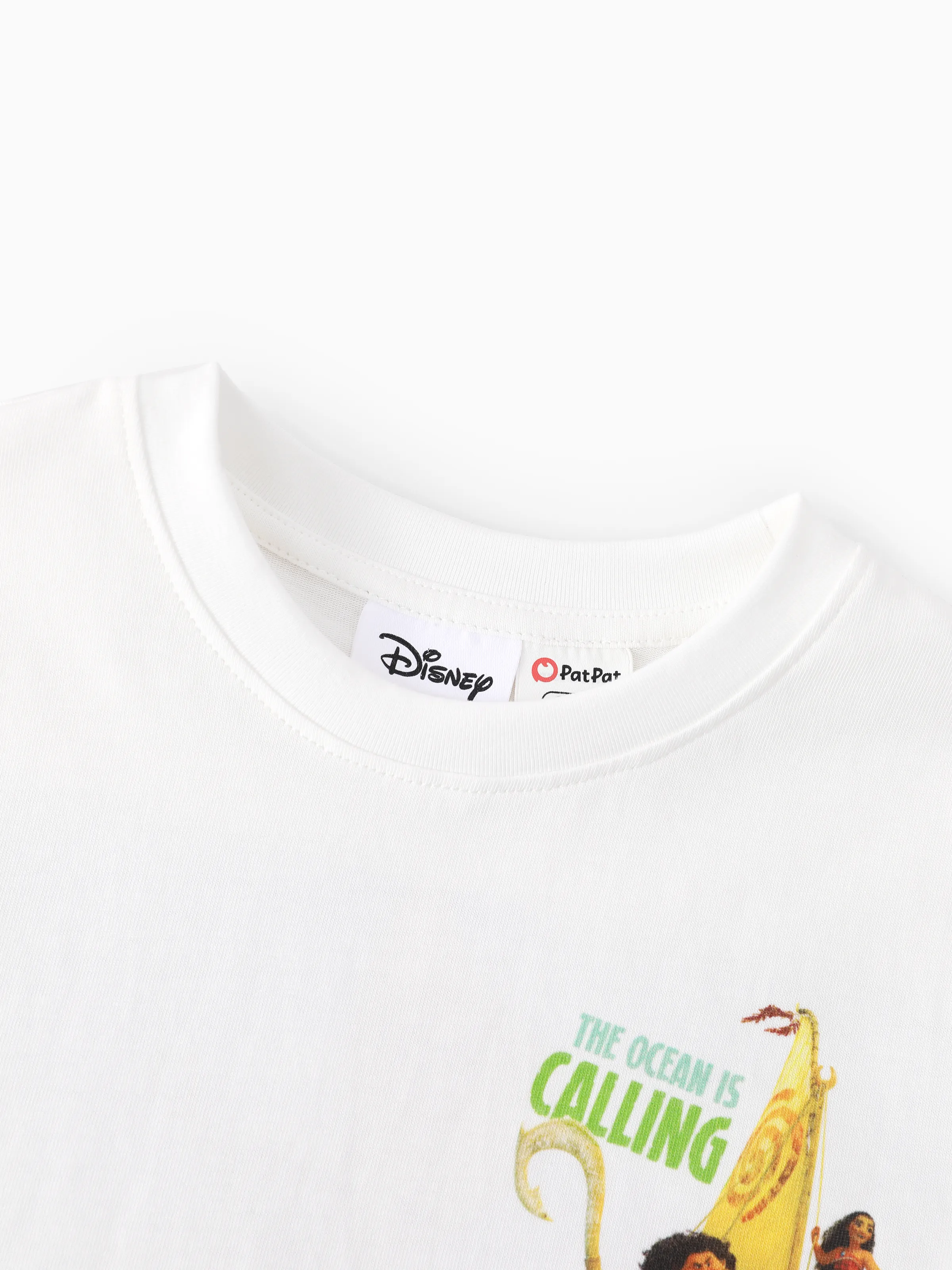 Disney Princess Moana Family Matching "The Ocean Is Calling" Graphic T-Shirts for Vacation & Everyday Fun White - Image 10