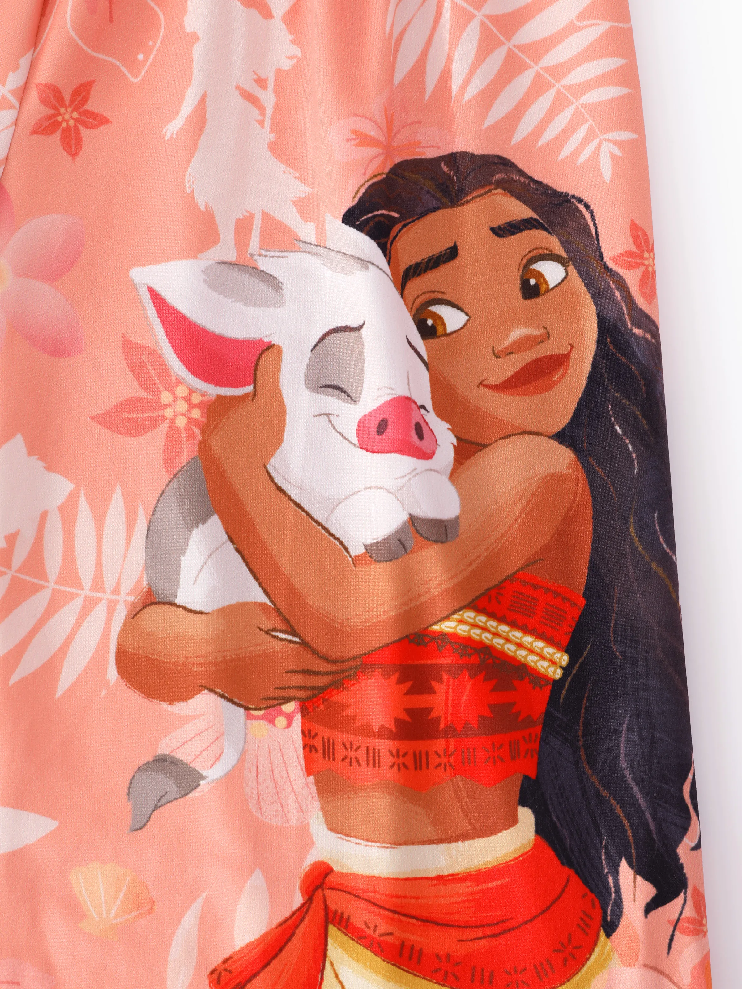 Disney Princess Mommy and Me Moana Allover Print Jumpsuit Orange red - Image 2