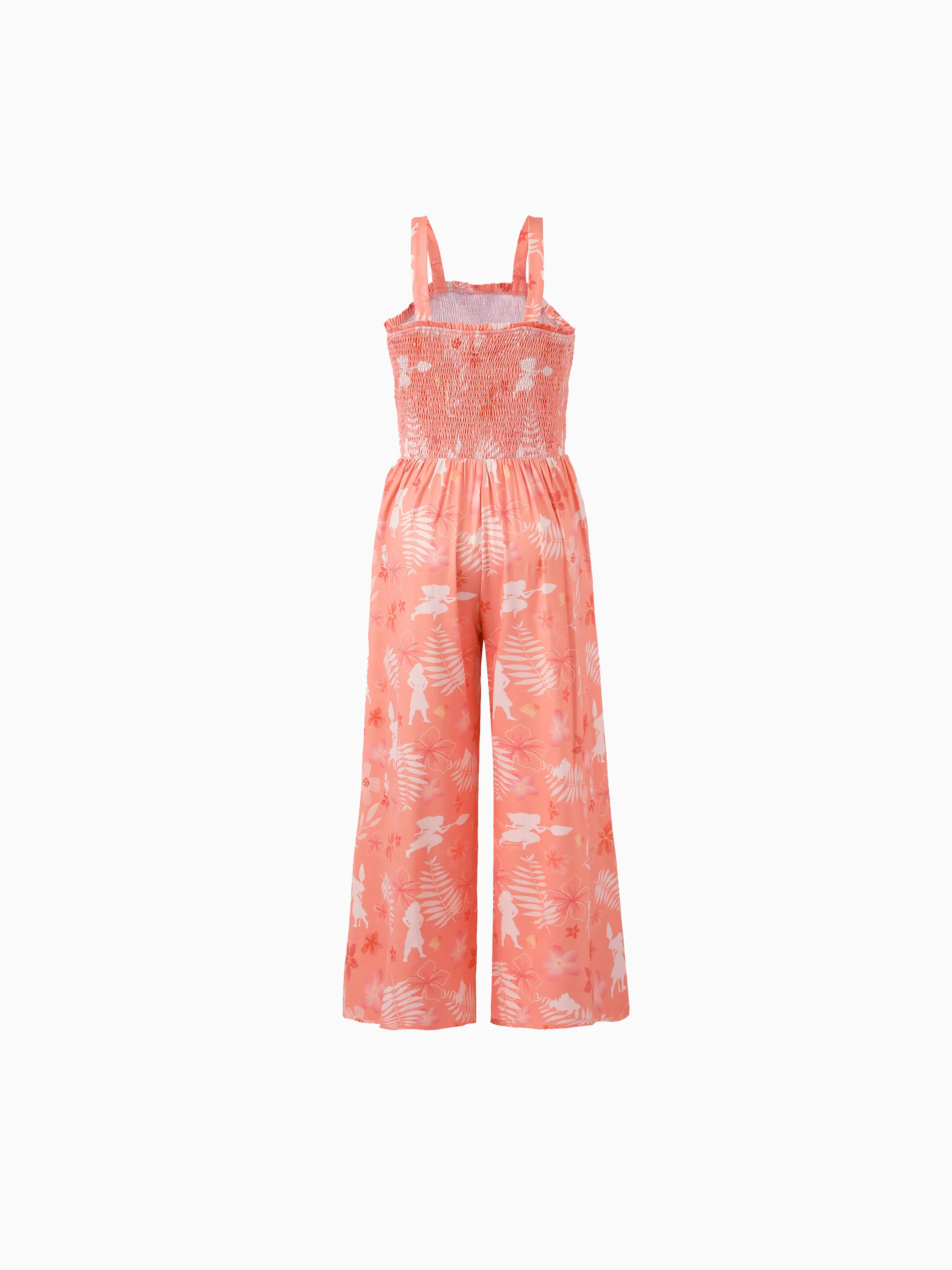 Disney Princess Mommy and Me Moana Allover Print Jumpsuit Orange red - Image 4