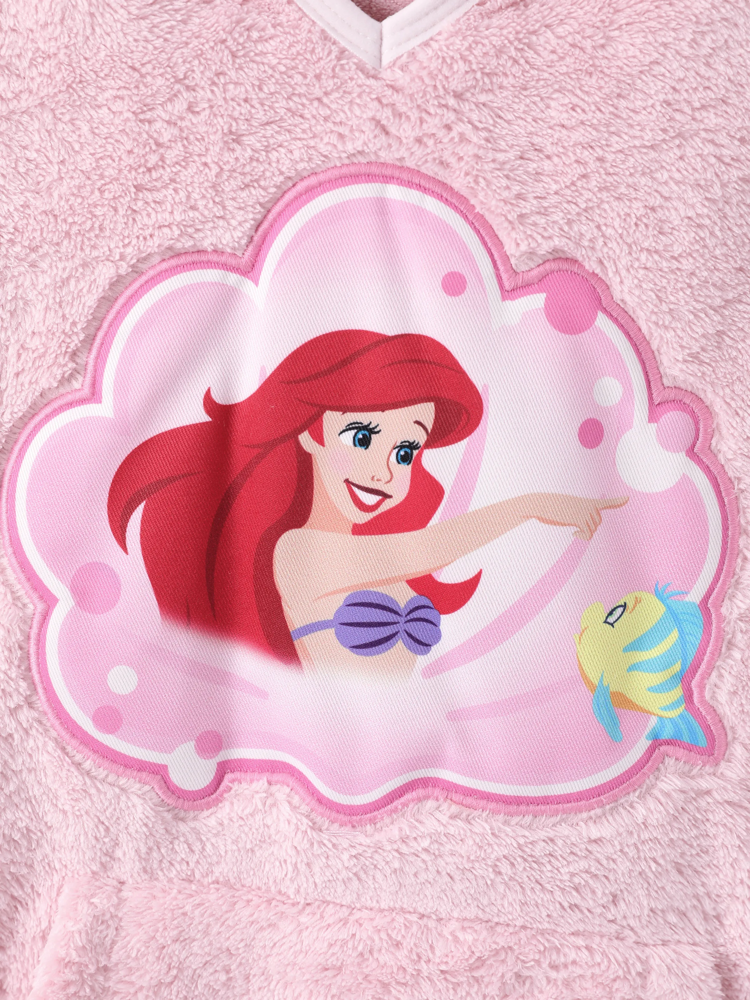 Disney Princess Toddler/Kid Girl Ariel Terry Hooded Swim Cover-up
Light Pink - Image 2