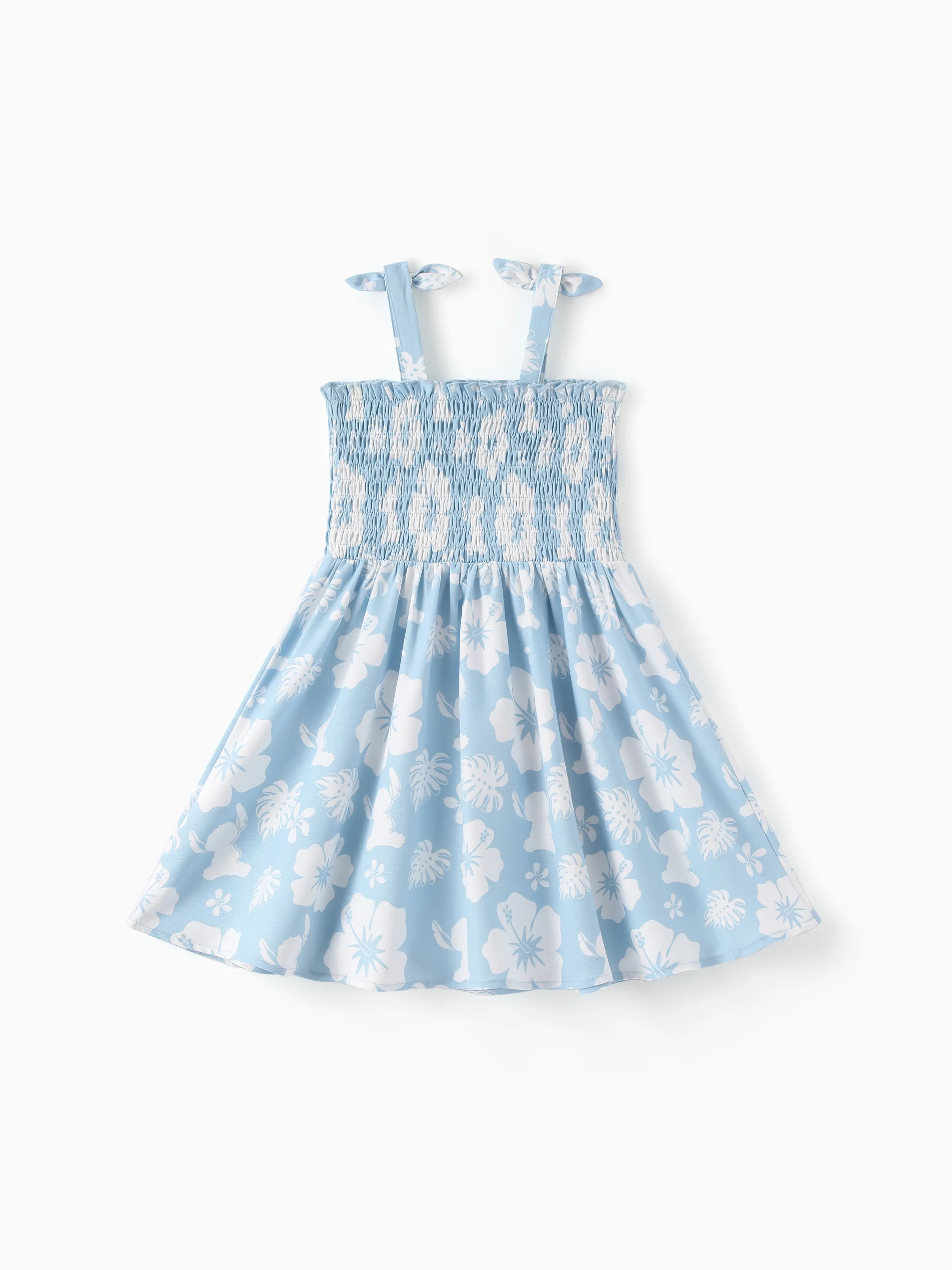 Disney Stitch Daddy & Daughter Tropical Floral Jumpsuit/ Dress/ Shirt Light Blue - Image 14
