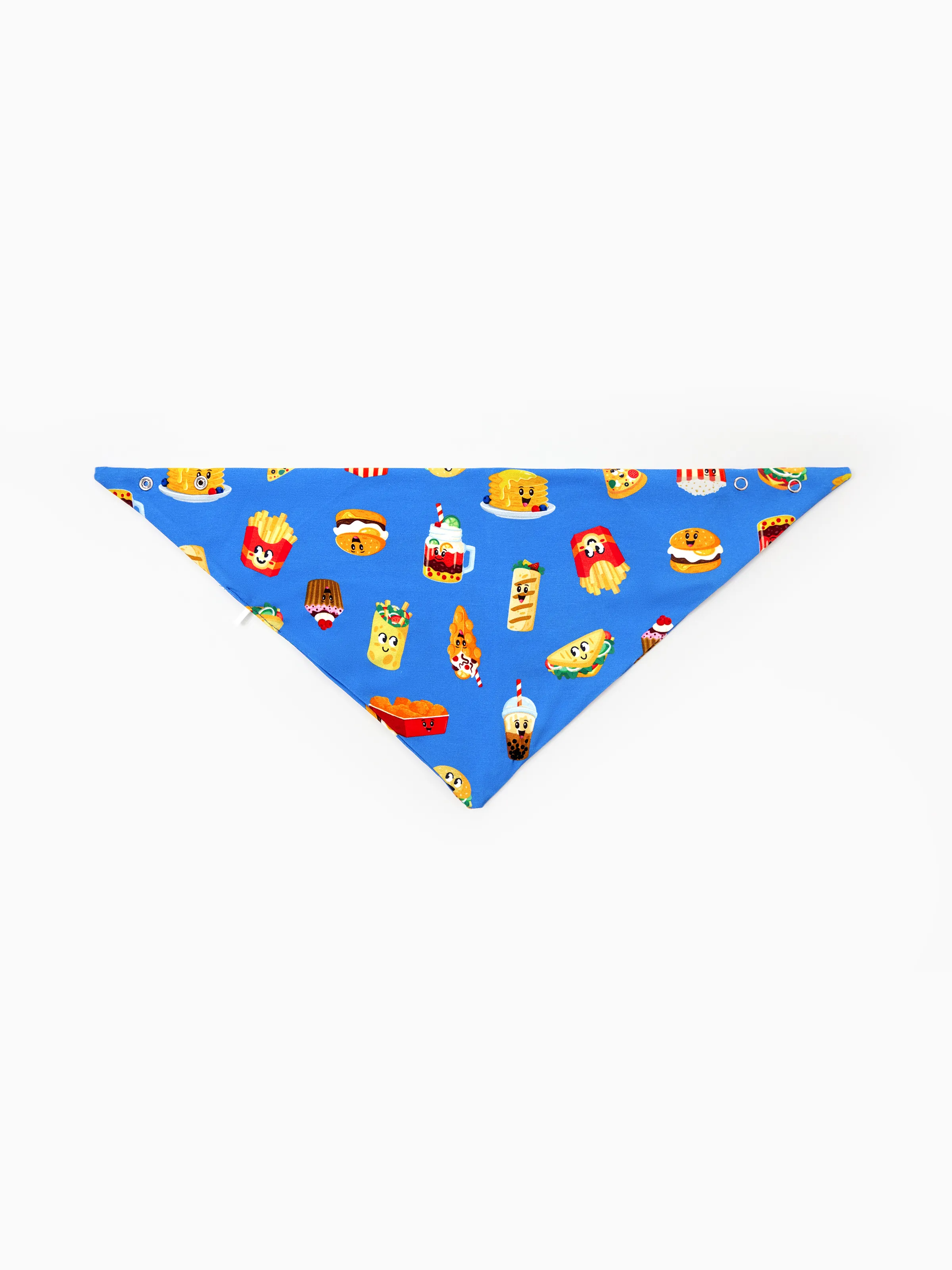 Family Matching Bamboo Pajamas Buttery Soft Bamboo PJs for Men Women Kids Toddler, Cute Burger & Fries Print Short Sleeve Sleepwear (Snug-Fitting for Children) Royal Blue - Image 6