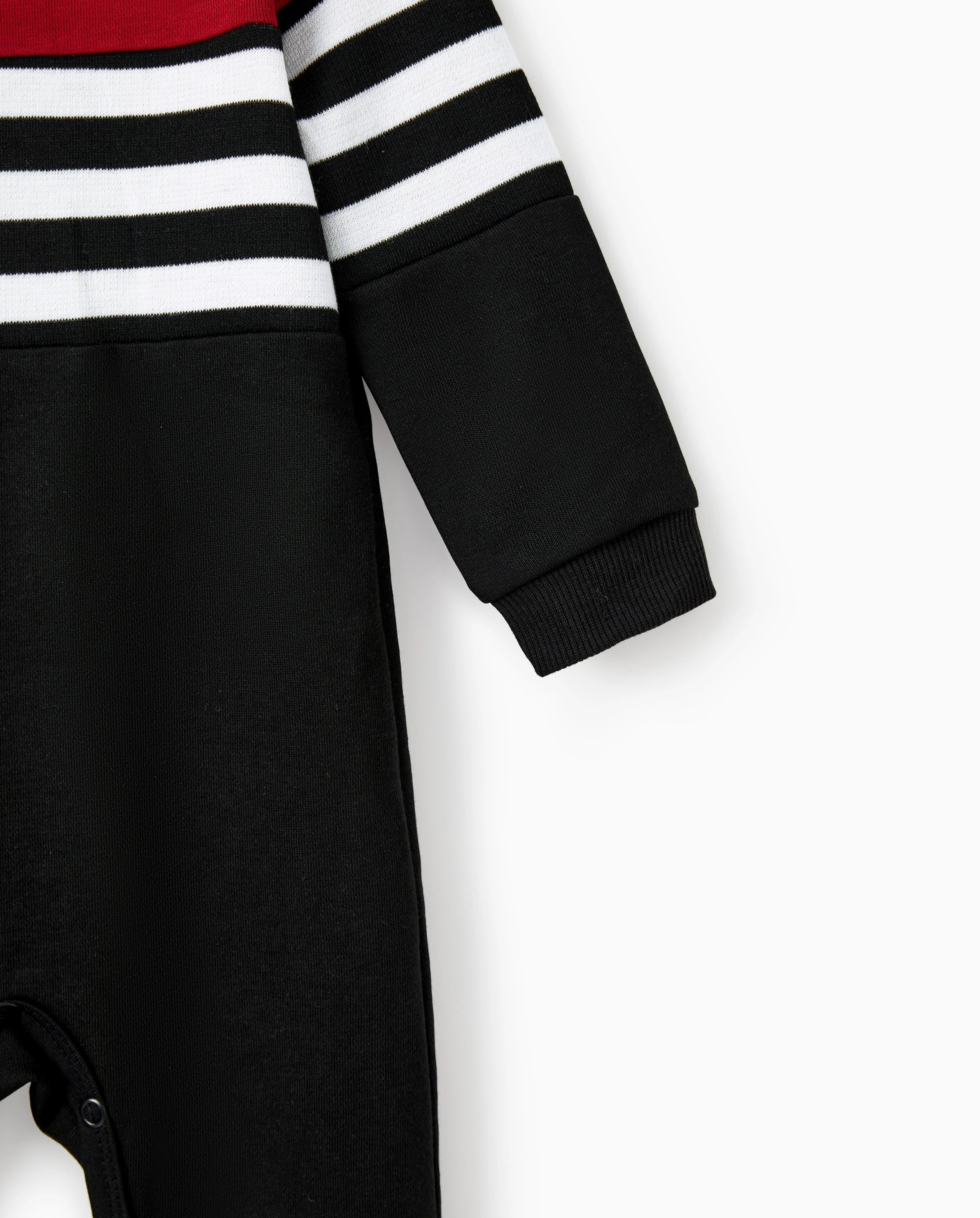 Family Matching Casual Color-block Stripes Print Long Sleeve Hooded Tops Color block - Image 7