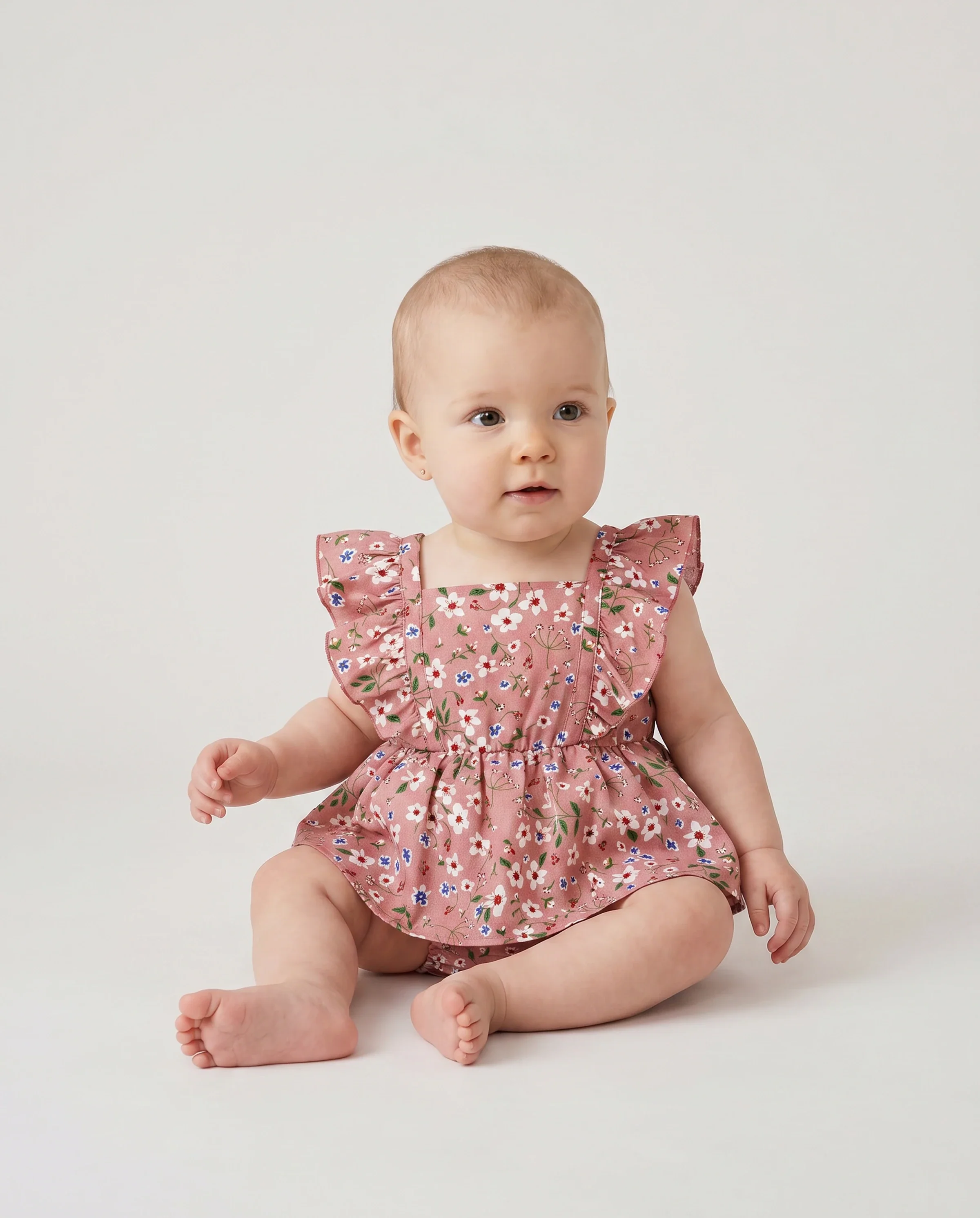 Family Matching Cotton T-Shirt & Dress Set Daddy / Mini Print Black Tee for Dad and boy, Floral Print splicing Dress for Mom, girl and Baby, Perfect for Summer Family Outings Black - Image 4