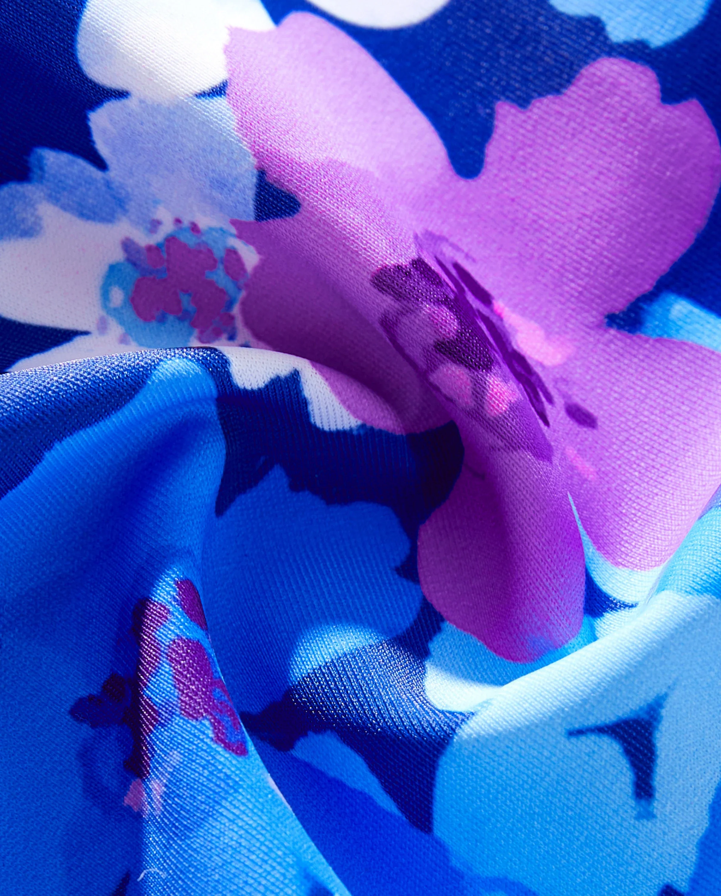 Family Matching Flora Swim Trunks or Smocking Strap two-piece Swimsuit Purple - Image 6