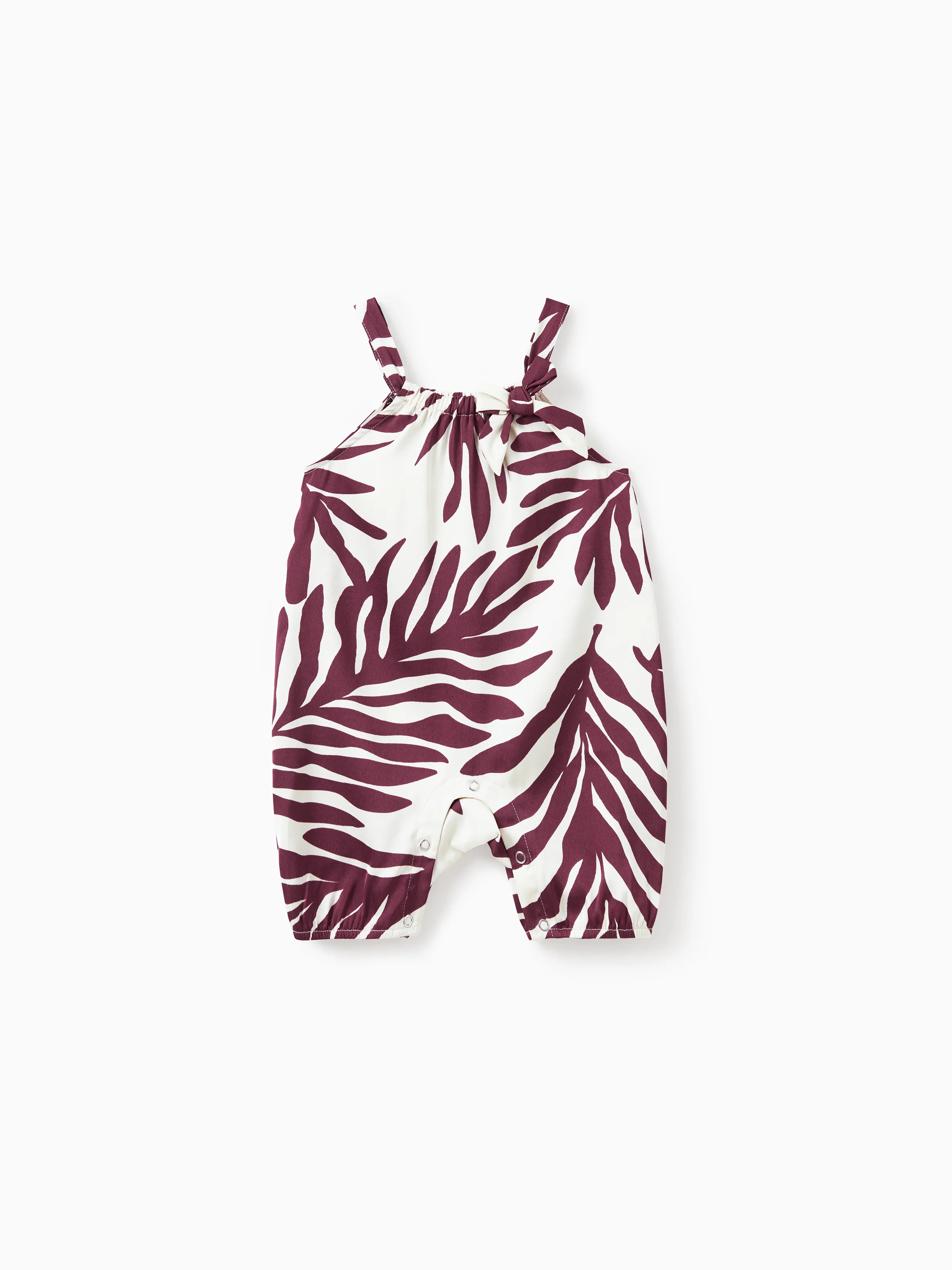 Family Matching Outfits Red Leaf Print Shirts and Strap Belted Dress for Hawaii/Cruise/Resort/Casual Wear White - Image 13