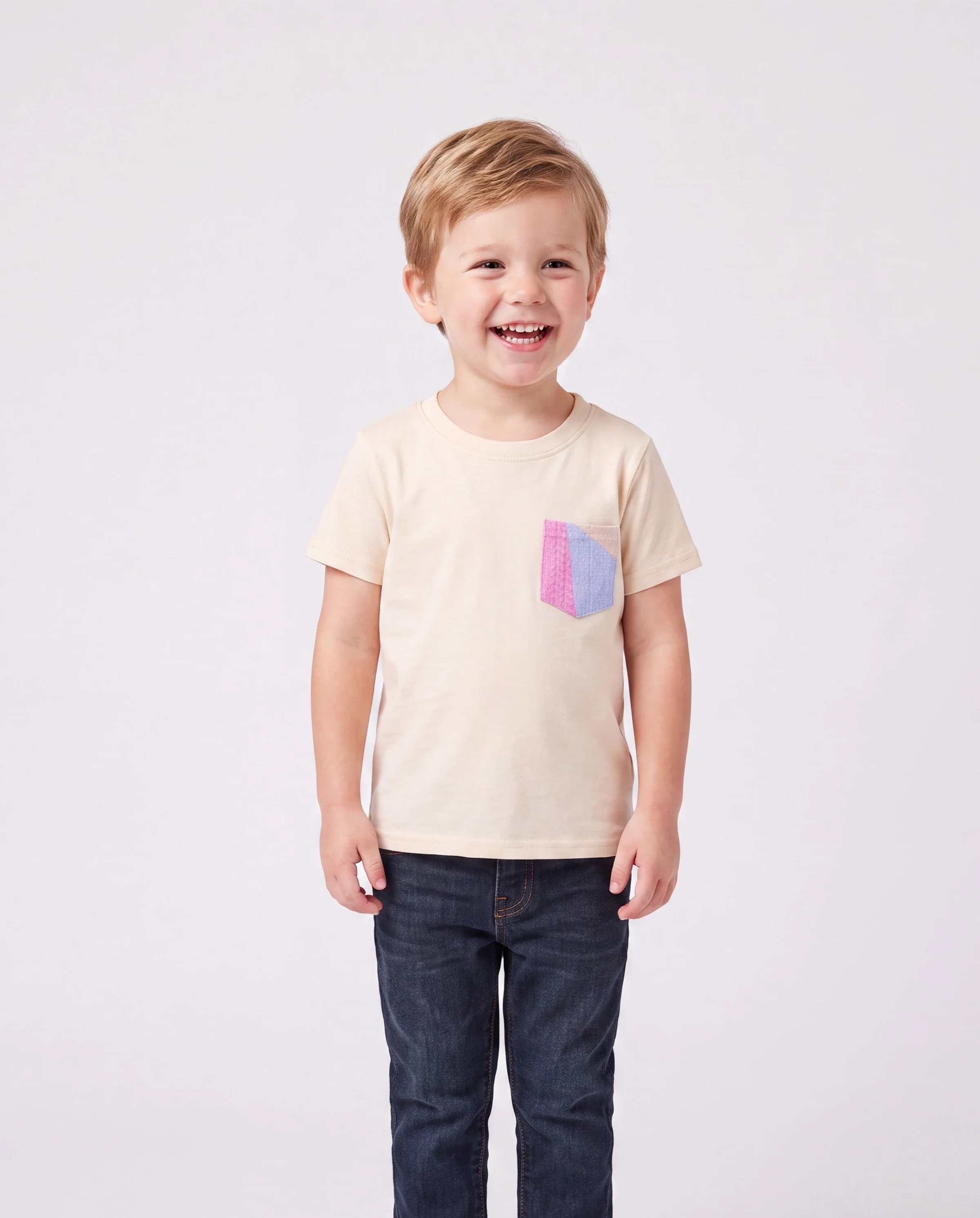 Family Matching Outfits Set Colorblock Sleeveless Strappy Dress or Short-sleeve T-shirt Multi-color - Image 5