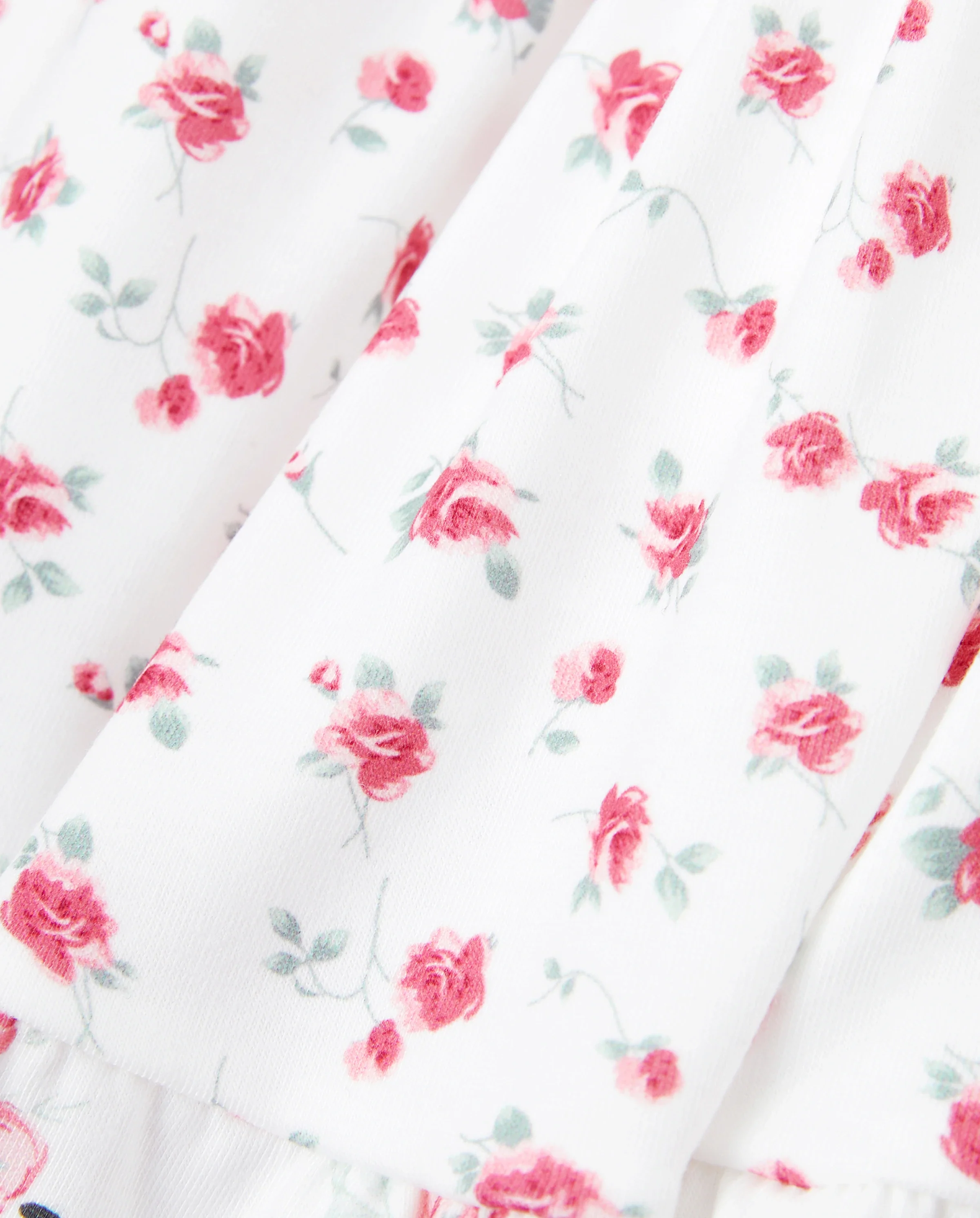 Family Matching Outfits Set Solid Color Short-sleeve Polo Collar Shirt or Flower Print Hollow out Dress Pink - Image 7