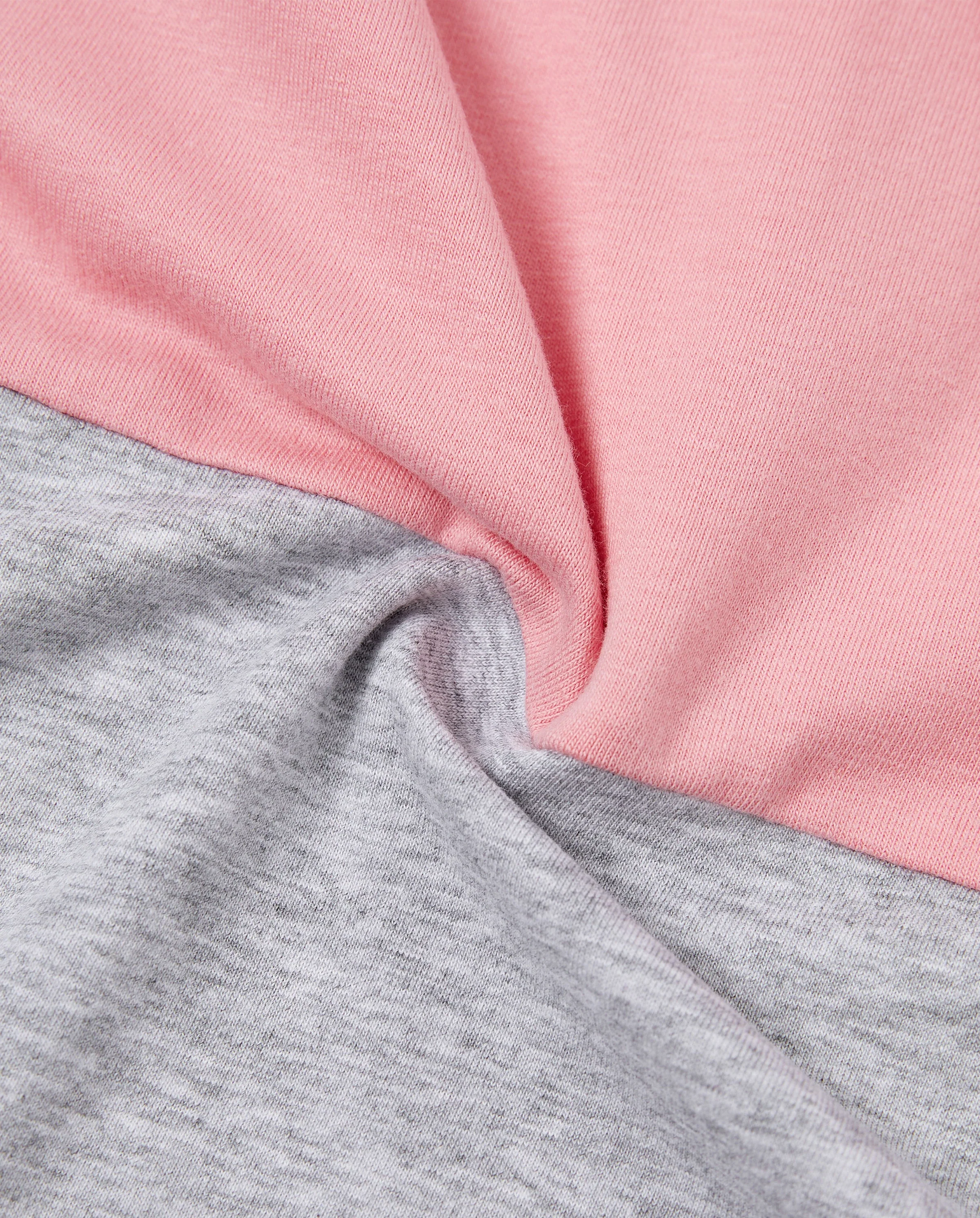 Family Matching Pink Set Solid Colorblock Polo collar Short-sleeve Shirt or Ruffle-sleeve Belted Dress Pink - Image 7