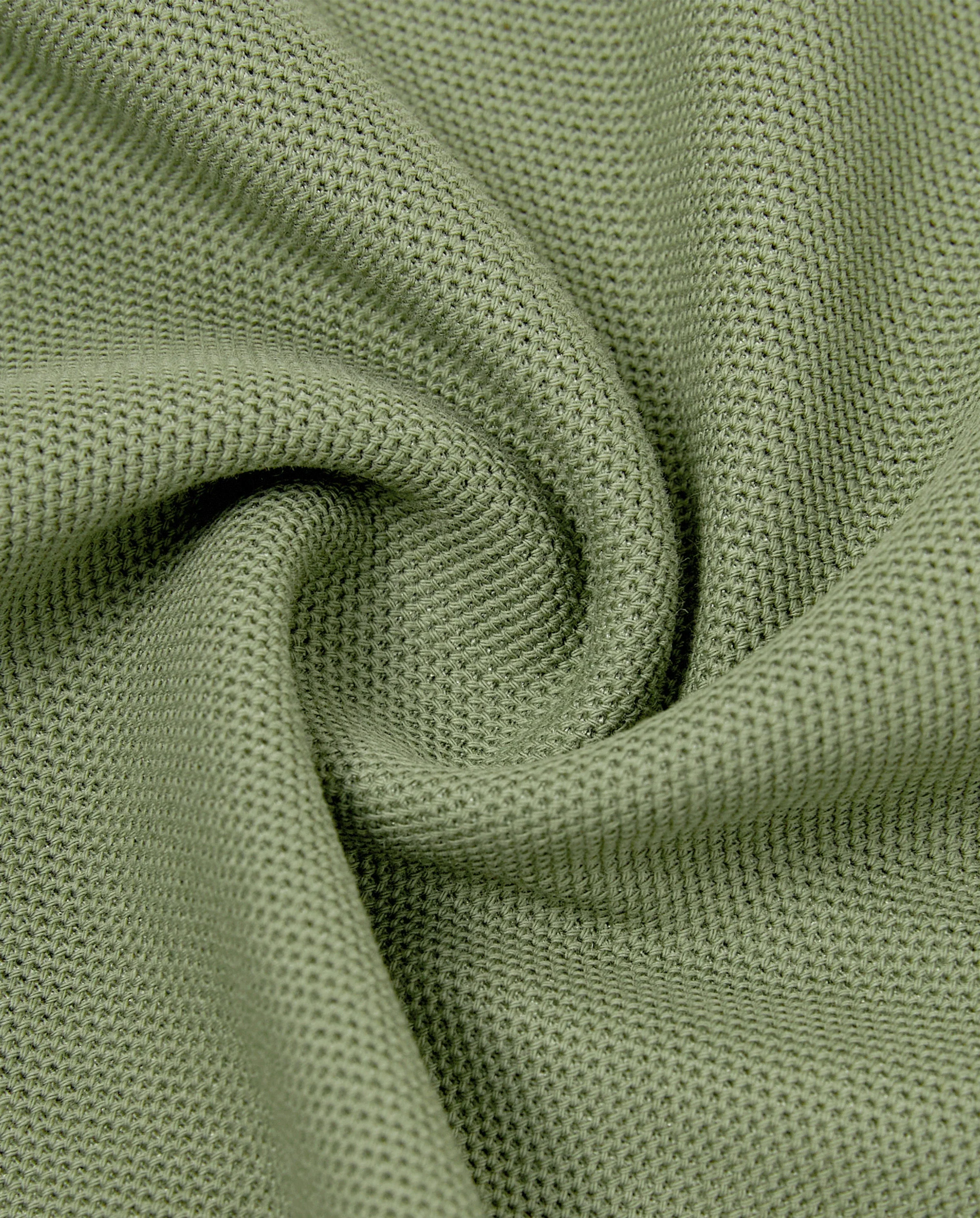Family Matching Polo Collar Short-sleeve Shirt or V-neck Strappy Mesh Dress  Green - Image 7