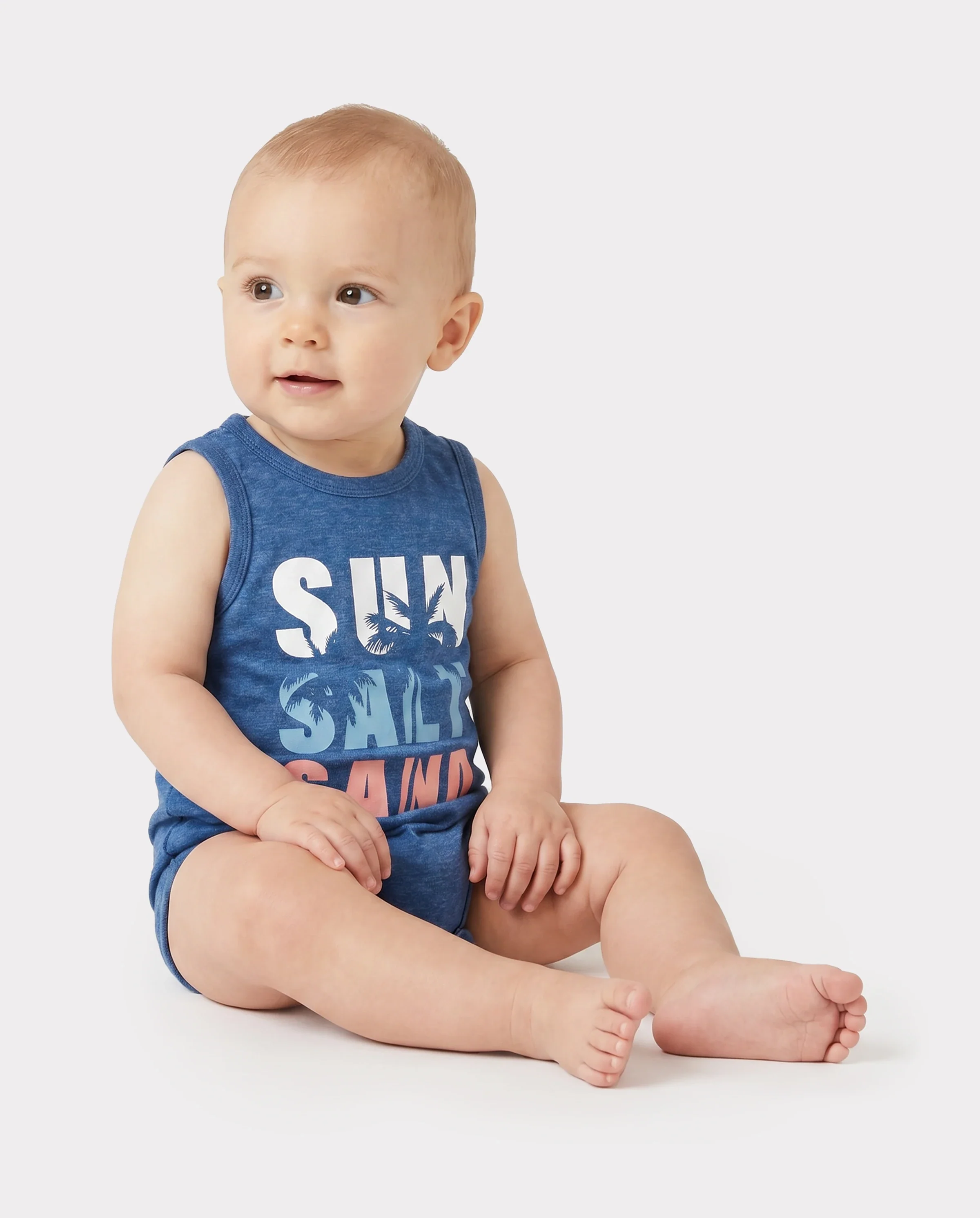 Family Matching Sets Blue Tank Top or Flowy A-Line Tank Dress with Pockets Blue - Image 4