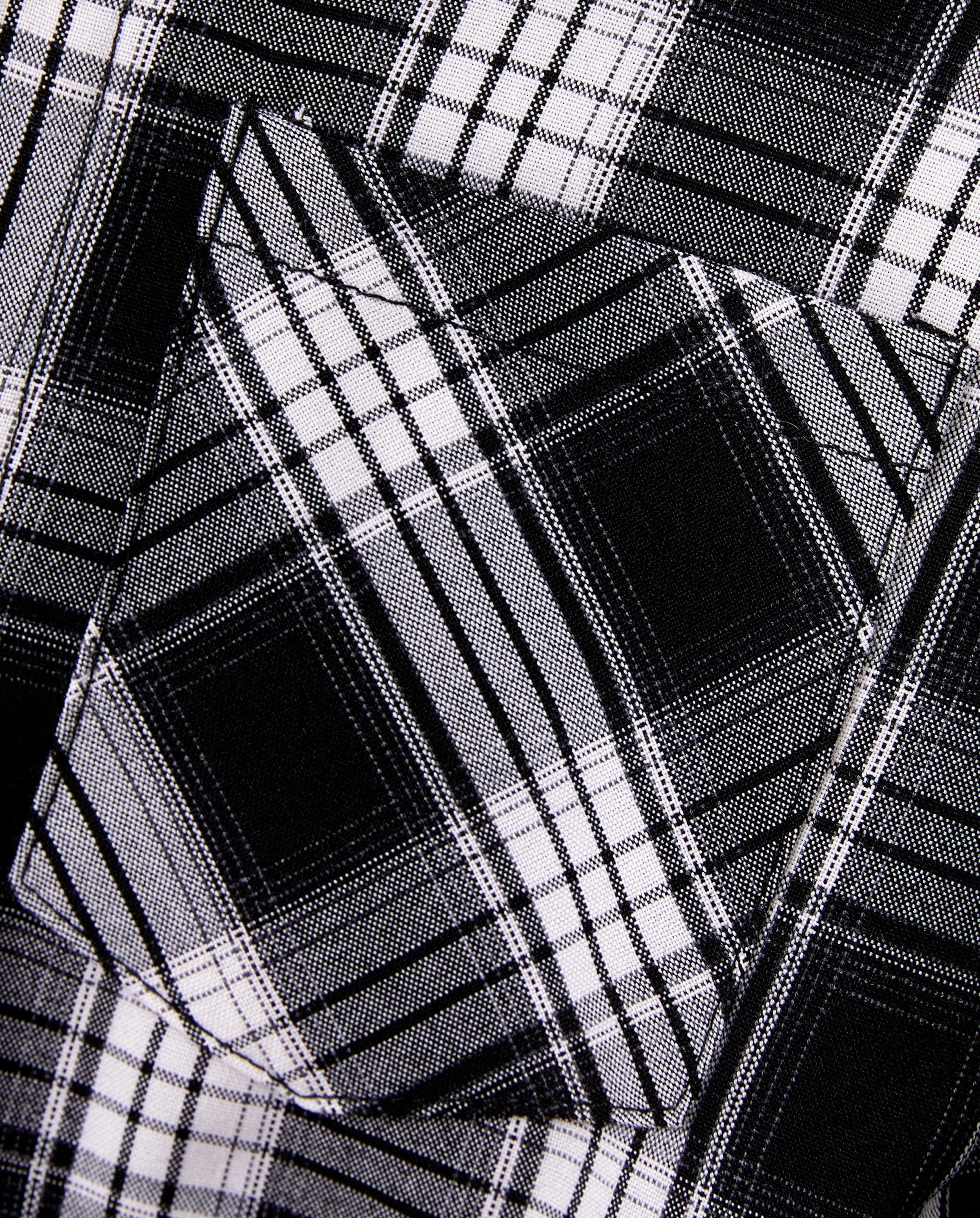 Family Matching Sets Long Sleeves Black and White Plaid Sweatshirt or Velvet Short-sleeve Belted Dress Burgundy - Image 8