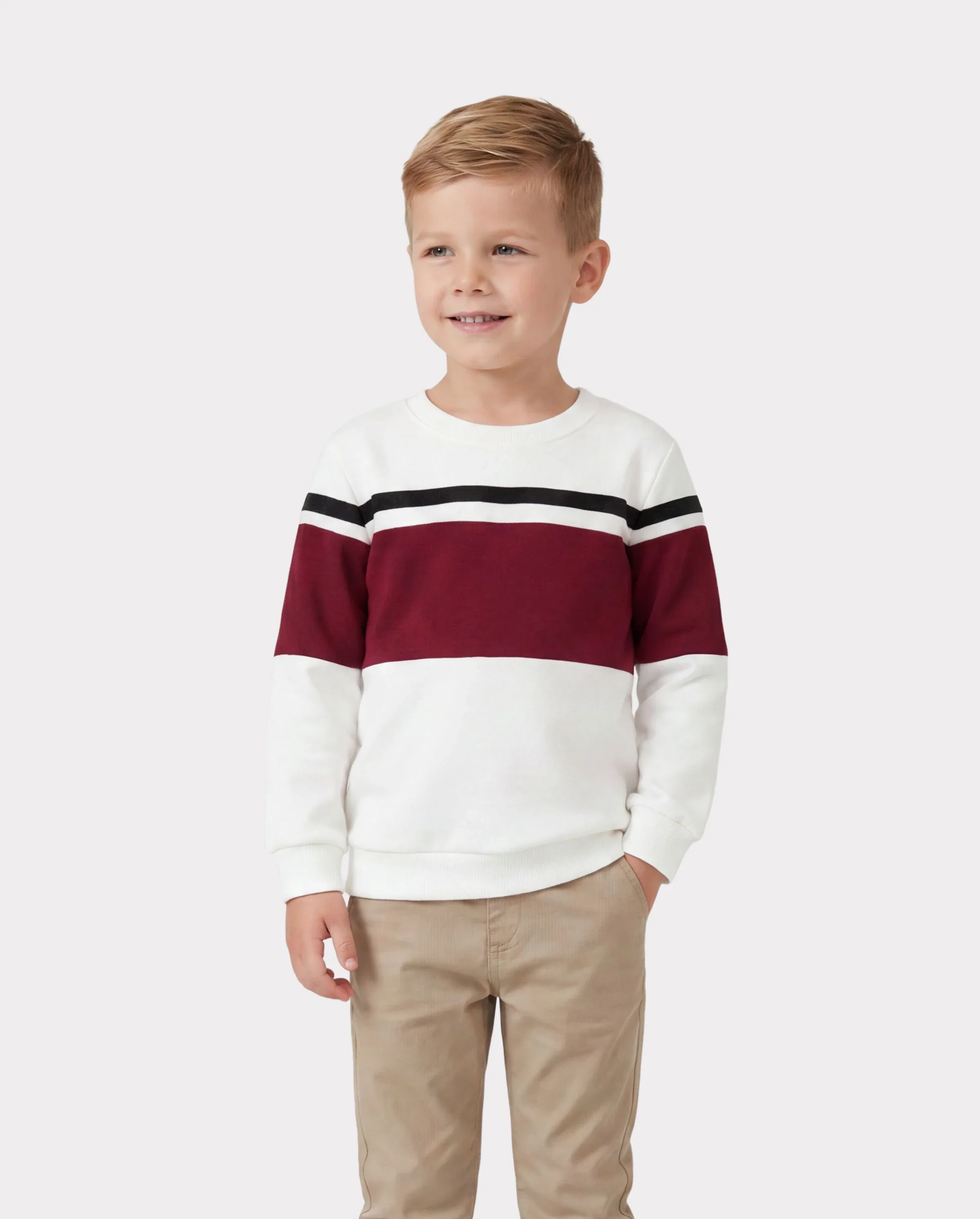 Family Matching Sets Long Sleeves Sweatshirt or Off-Shoulder Butterfly Embroidered Tulle Dress Burgundy - Image 5
