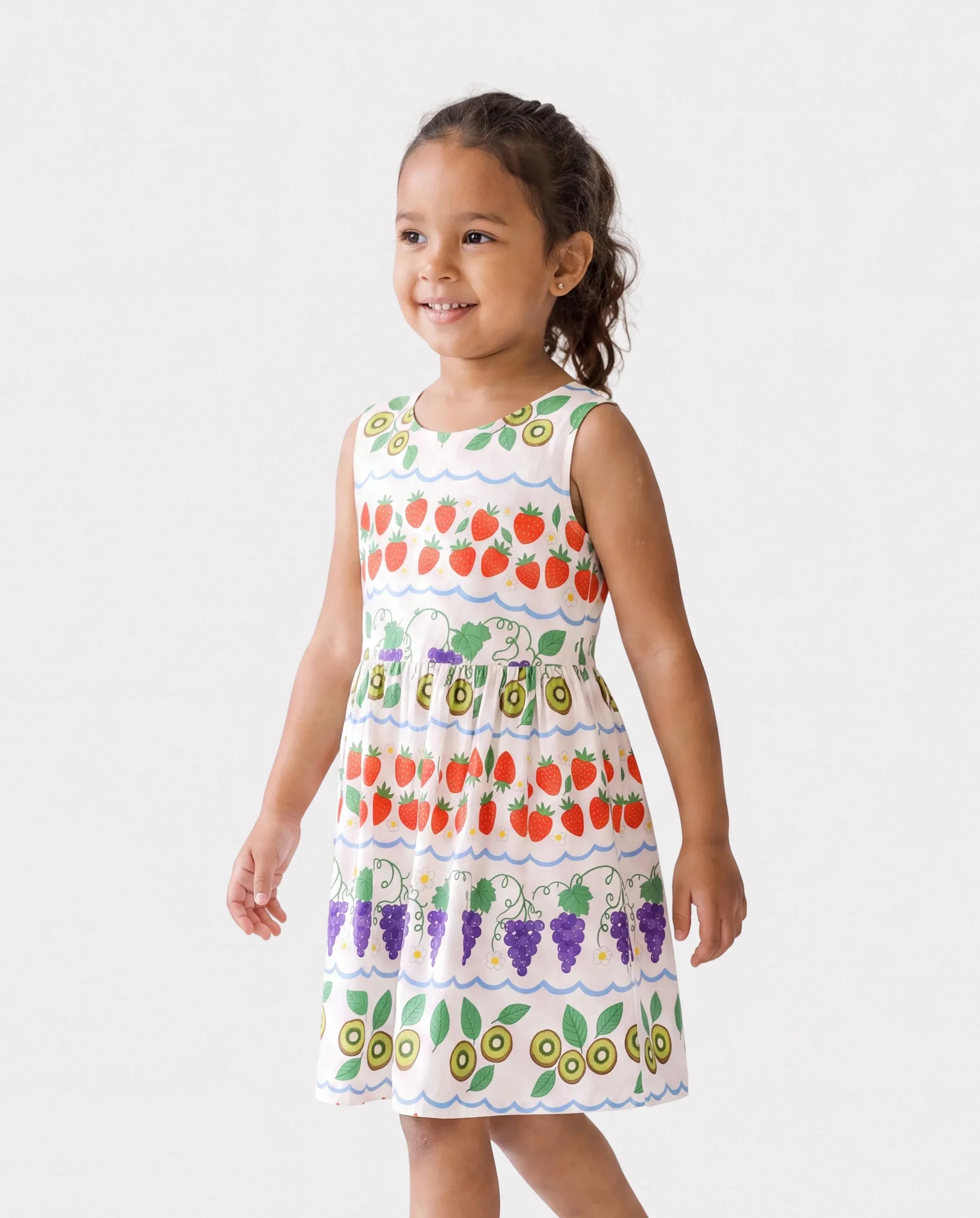 Fresh Market Toddler Girl Fruit Crossback Dress Multi-color - Image 3