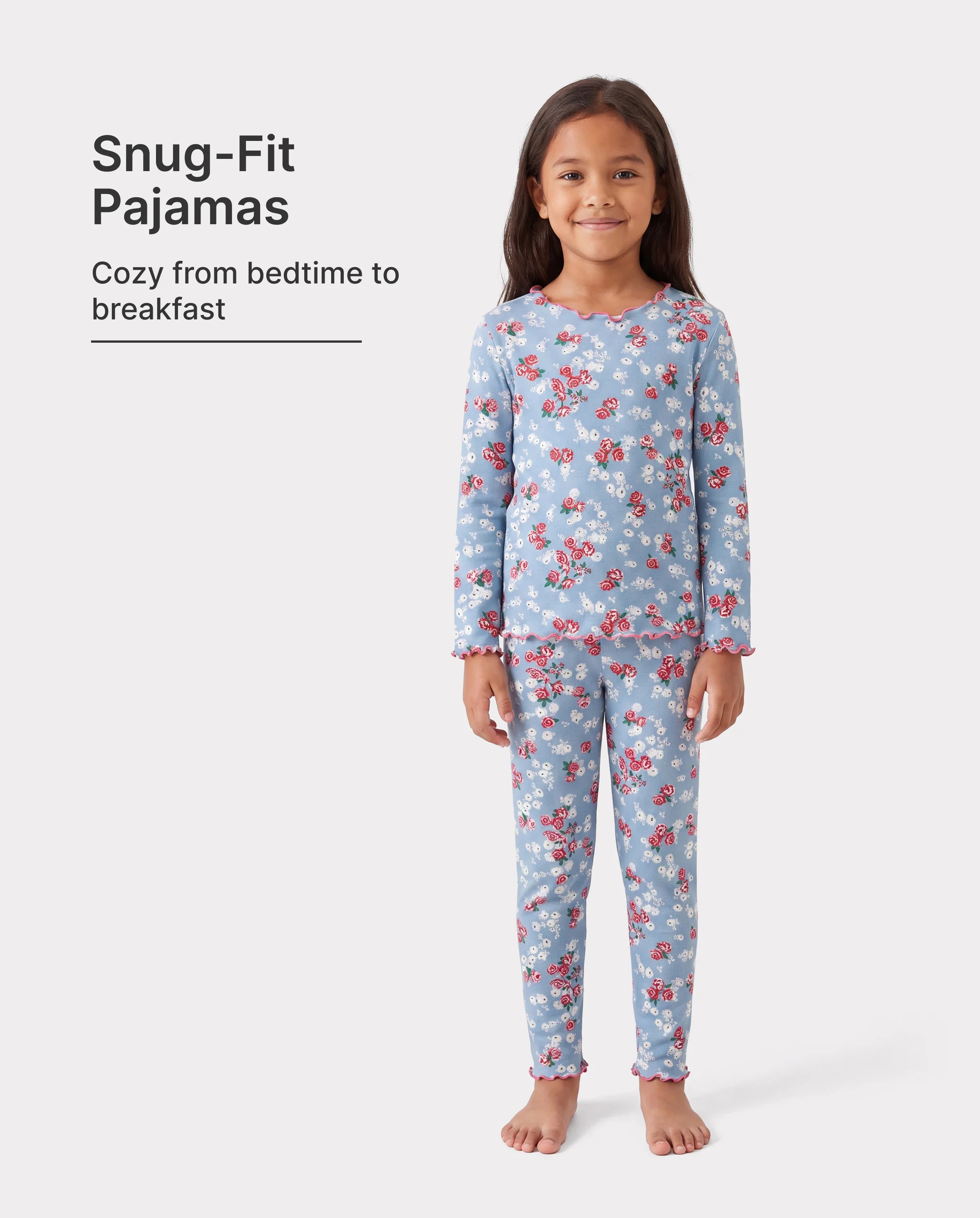Halloween Pajama Set 2-piece Modal Pajamas With Childlike Print for Toddler / Kids ( Snug-Fitting ) Blue