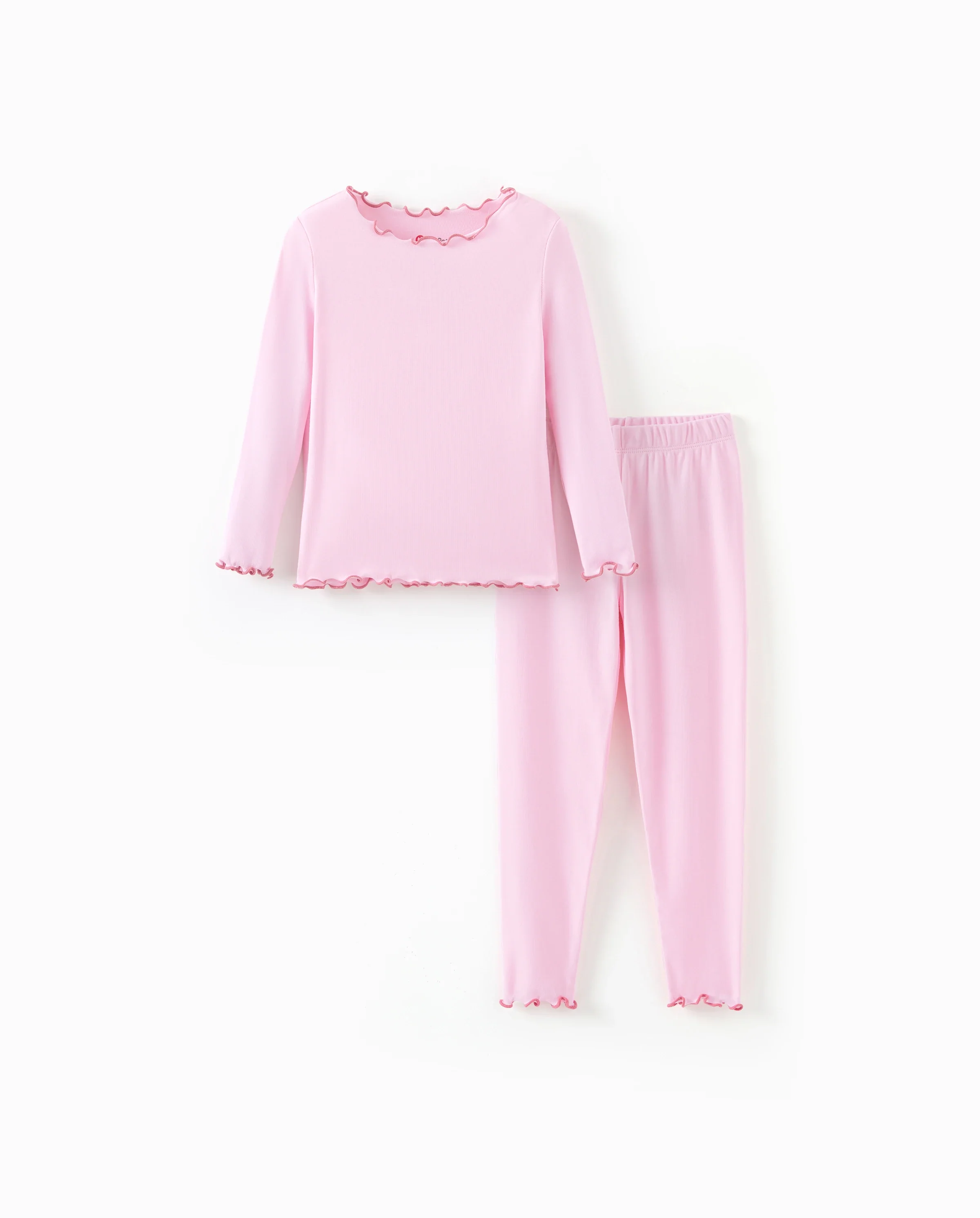 Halloween Pajama Set 2-piece Modal Pajamas With Childlike Print for Toddler / Kids ( Snug-Fitting ) Pink - Image 5