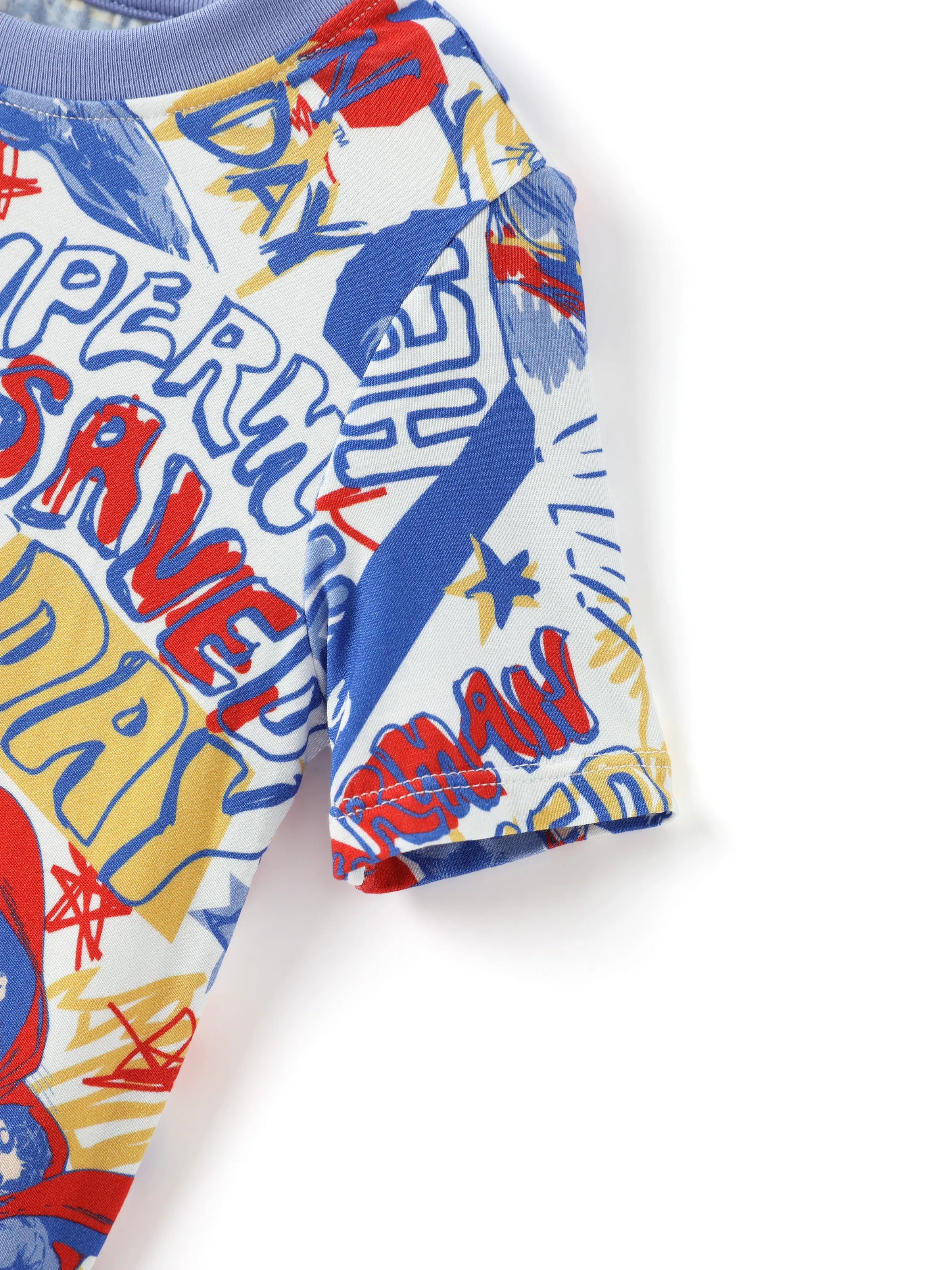 Justice League Toddler/Kid Boy Bamboo Superman 2pcs Pajamas Set Blue - Image 10
