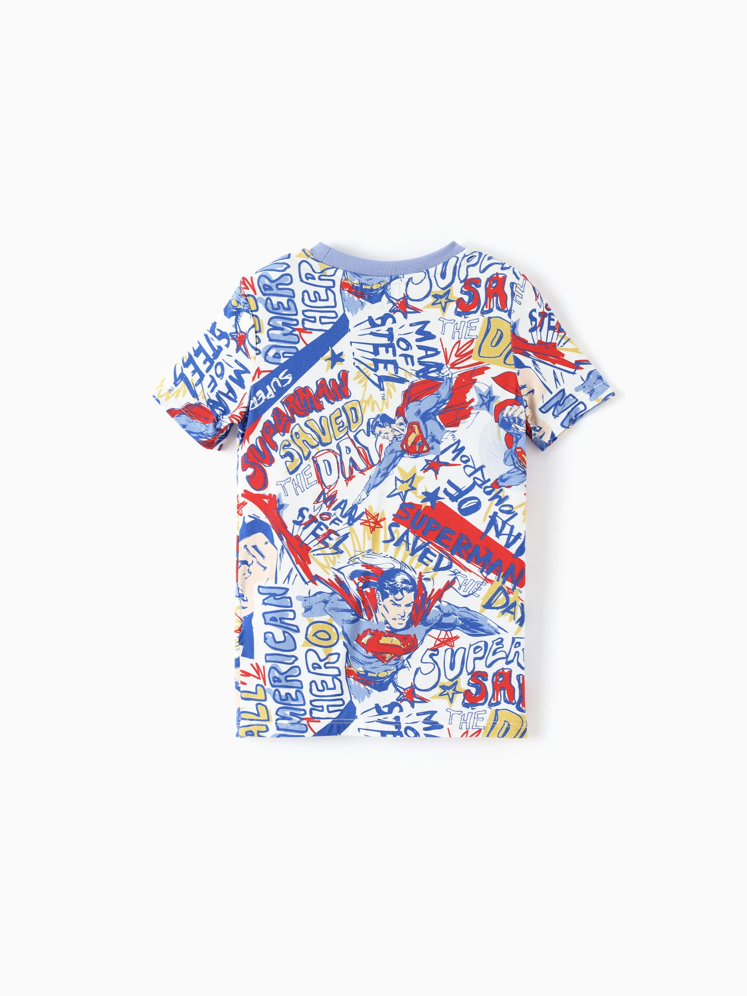 Justice League Toddler/Kid Boy Bamboo Superman 2pcs Pajamas Set Blue - Image 5
