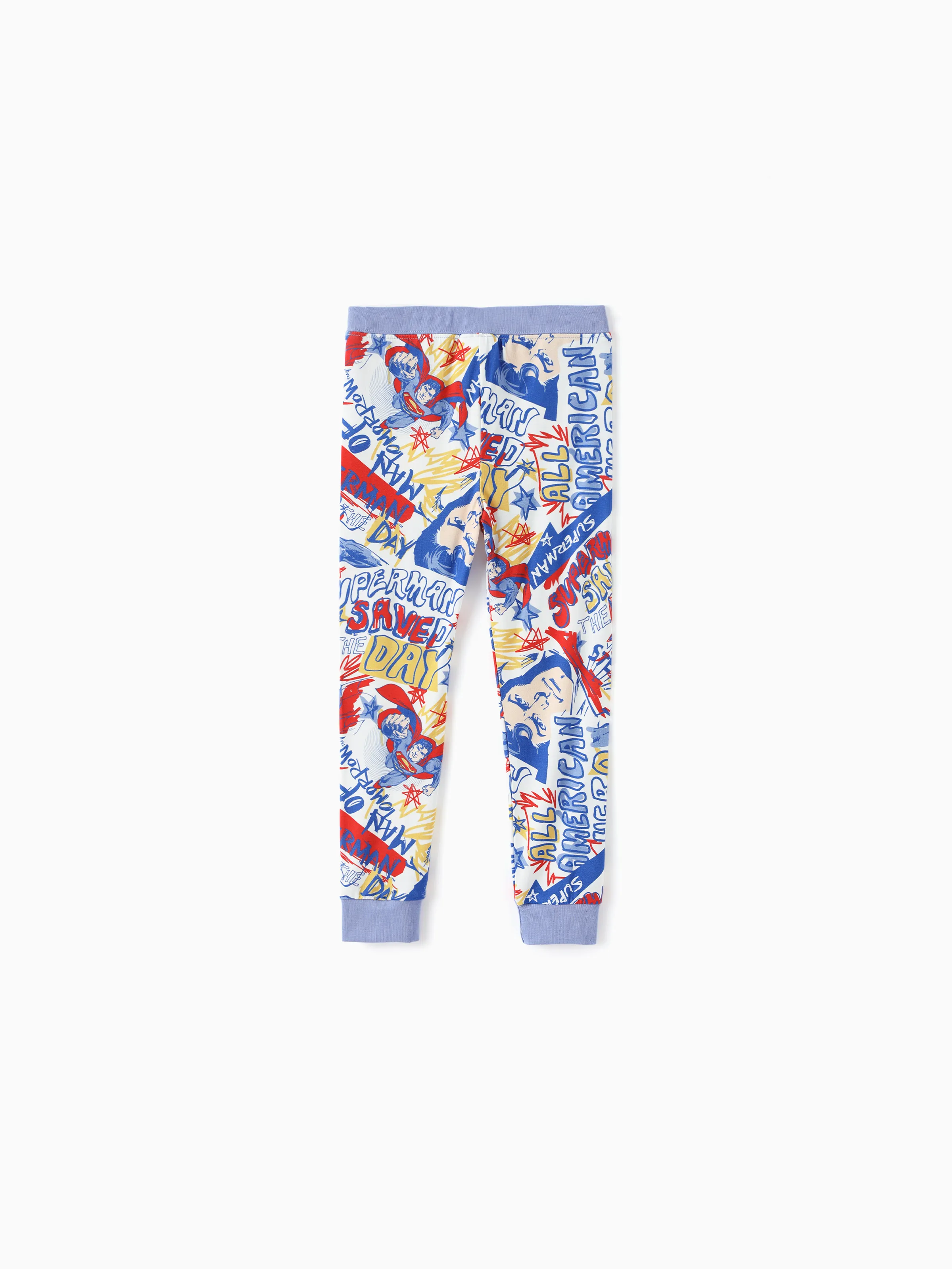 Justice League Toddler/Kid Boy Bamboo Superman 2pcs Pajamas Set Blue - Image 7