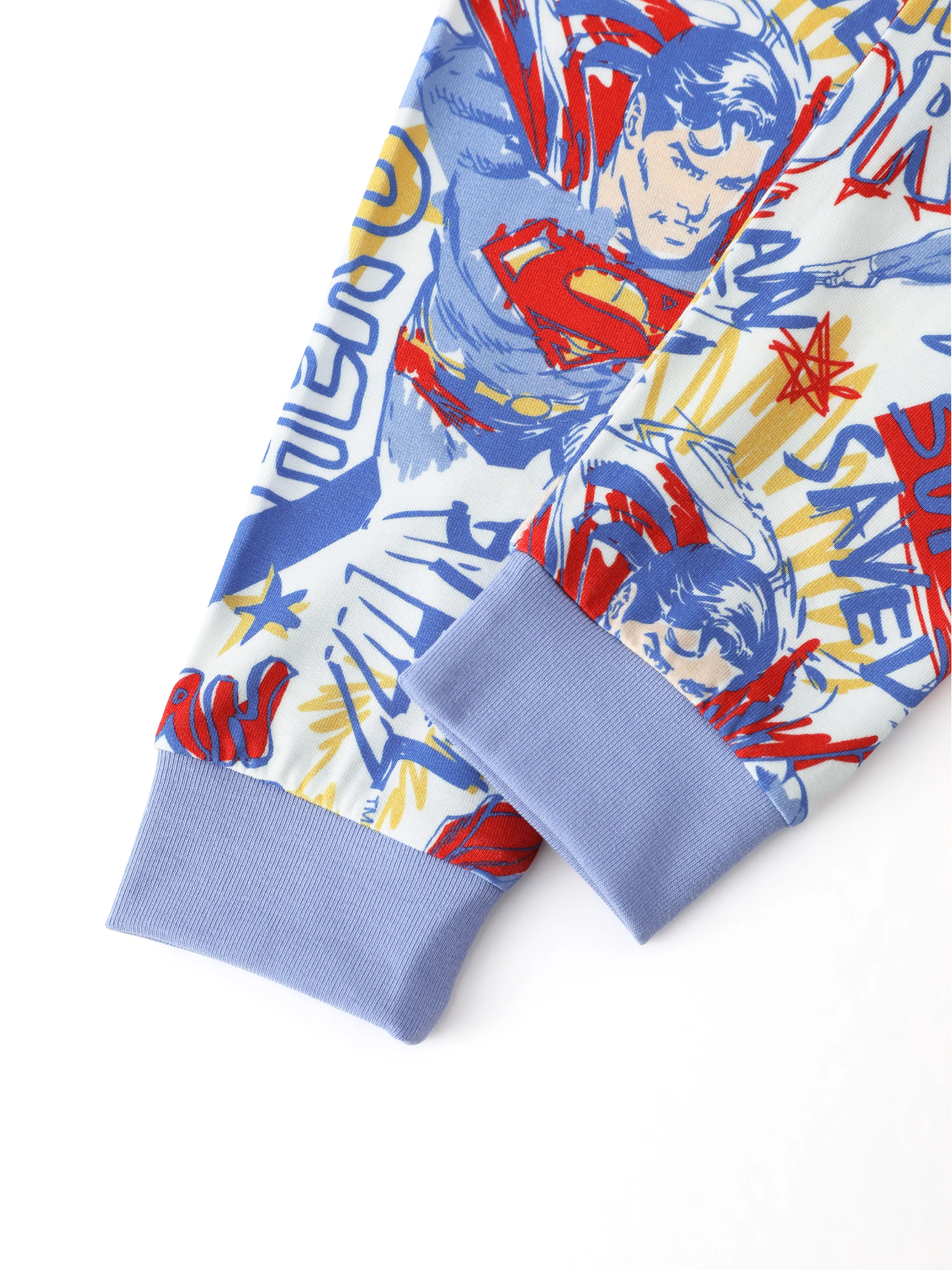 Justice League Toddler/Kid Boy Bamboo Superman 2pcs Pajamas Set Blue - Image 9