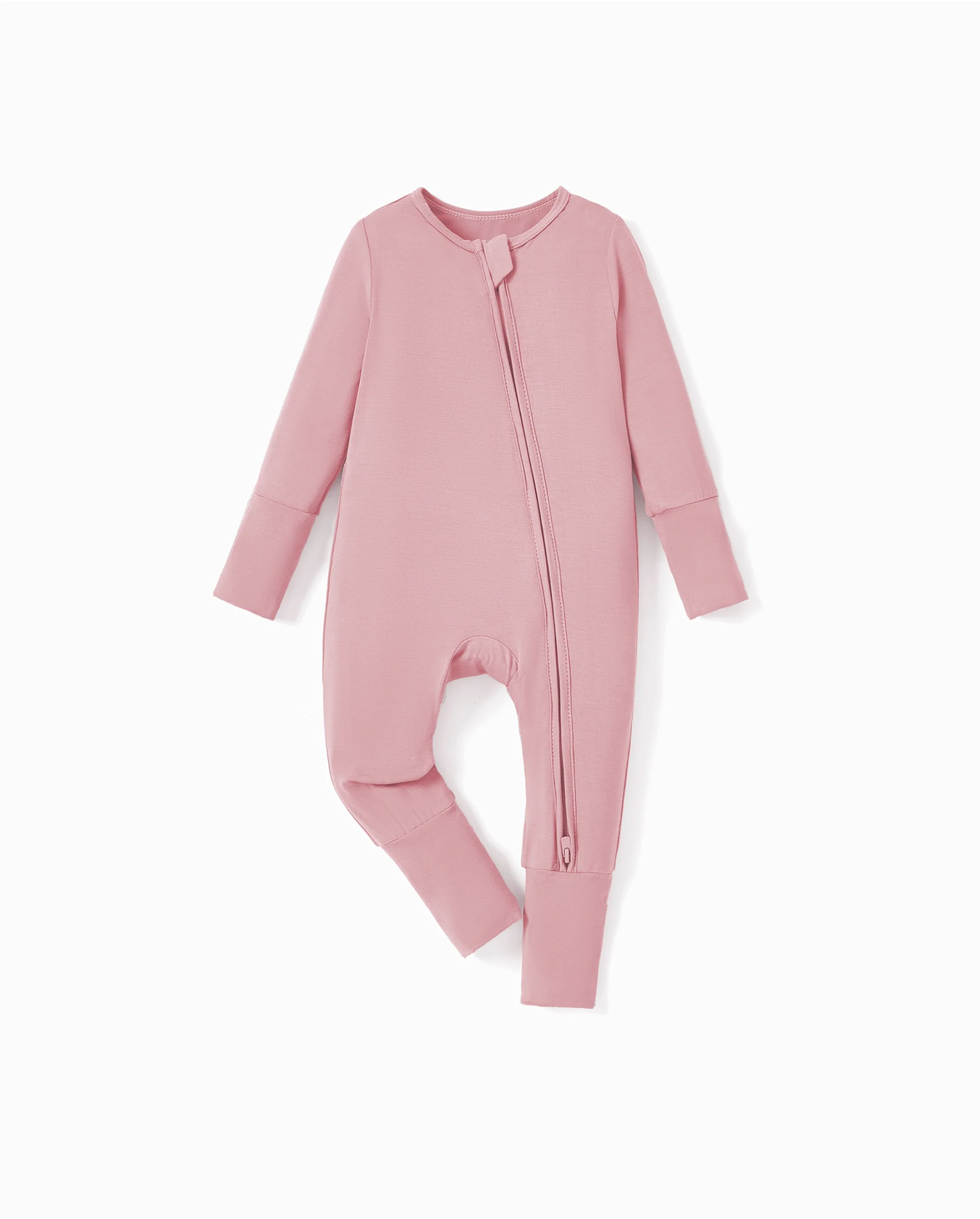 Kids Baby / Girl Bamboo Pajamas With Childlike Print (Snug-Fitting) Pink - Image 5