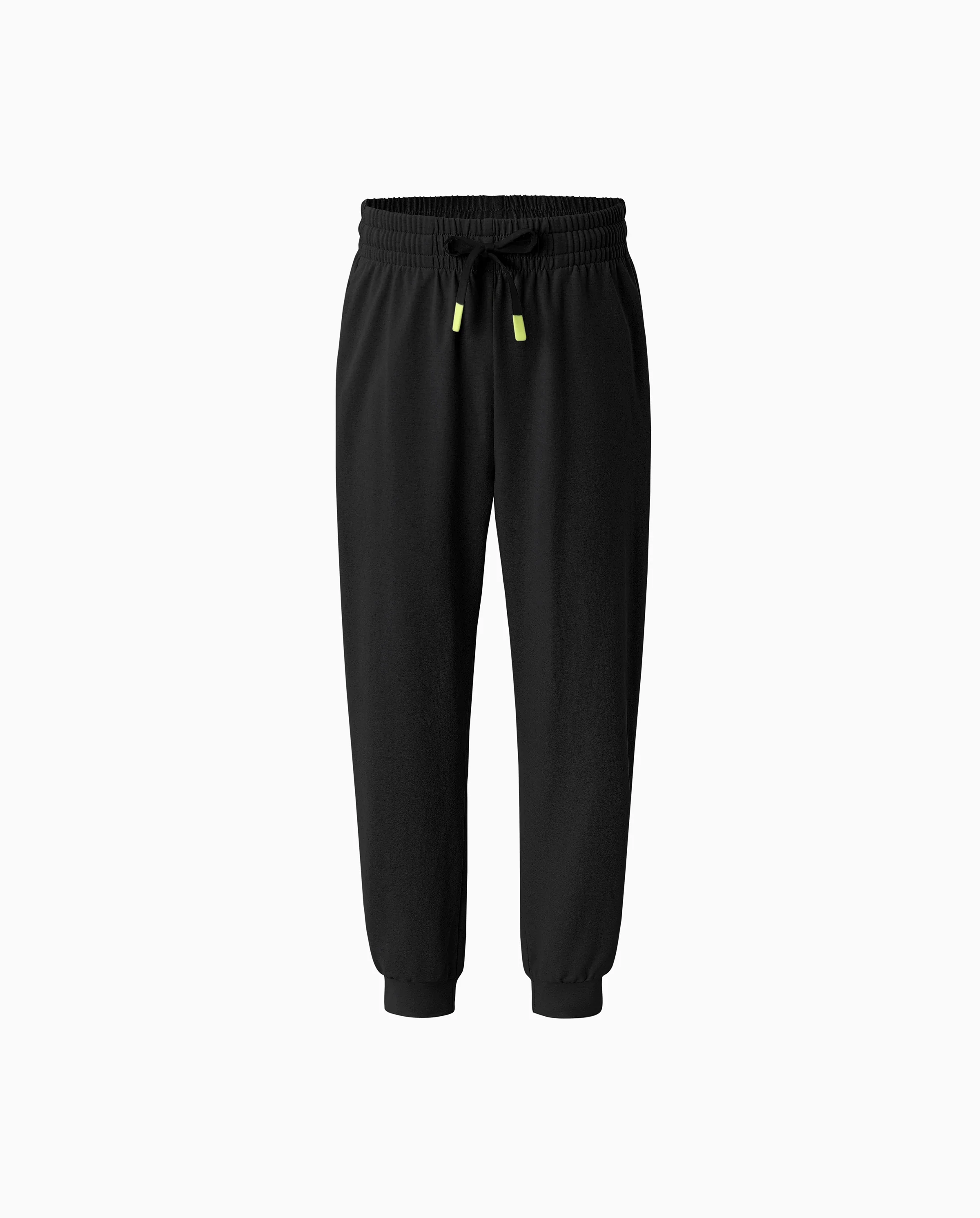 kids-jogger-pants-with-elastic-waistband-and-drawstring-comfortable-everyday-sweatpants-with-pockets-for-boys-and-girls-black - Image 5