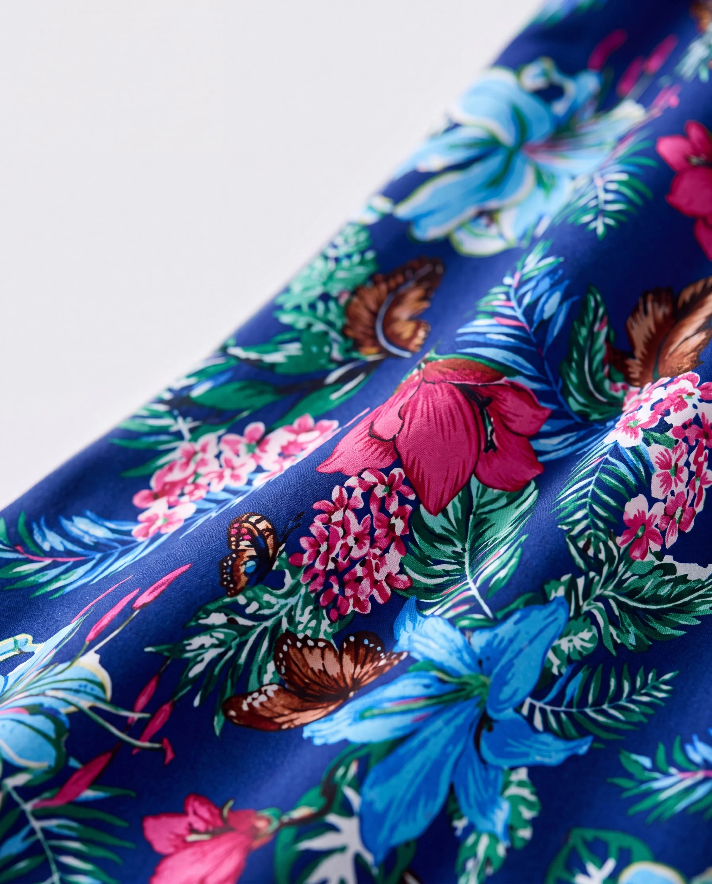 Matching Family Floral Print Sleeveless Cami Jumpsuit for Mommy & Me  Deep Blue - Image 4