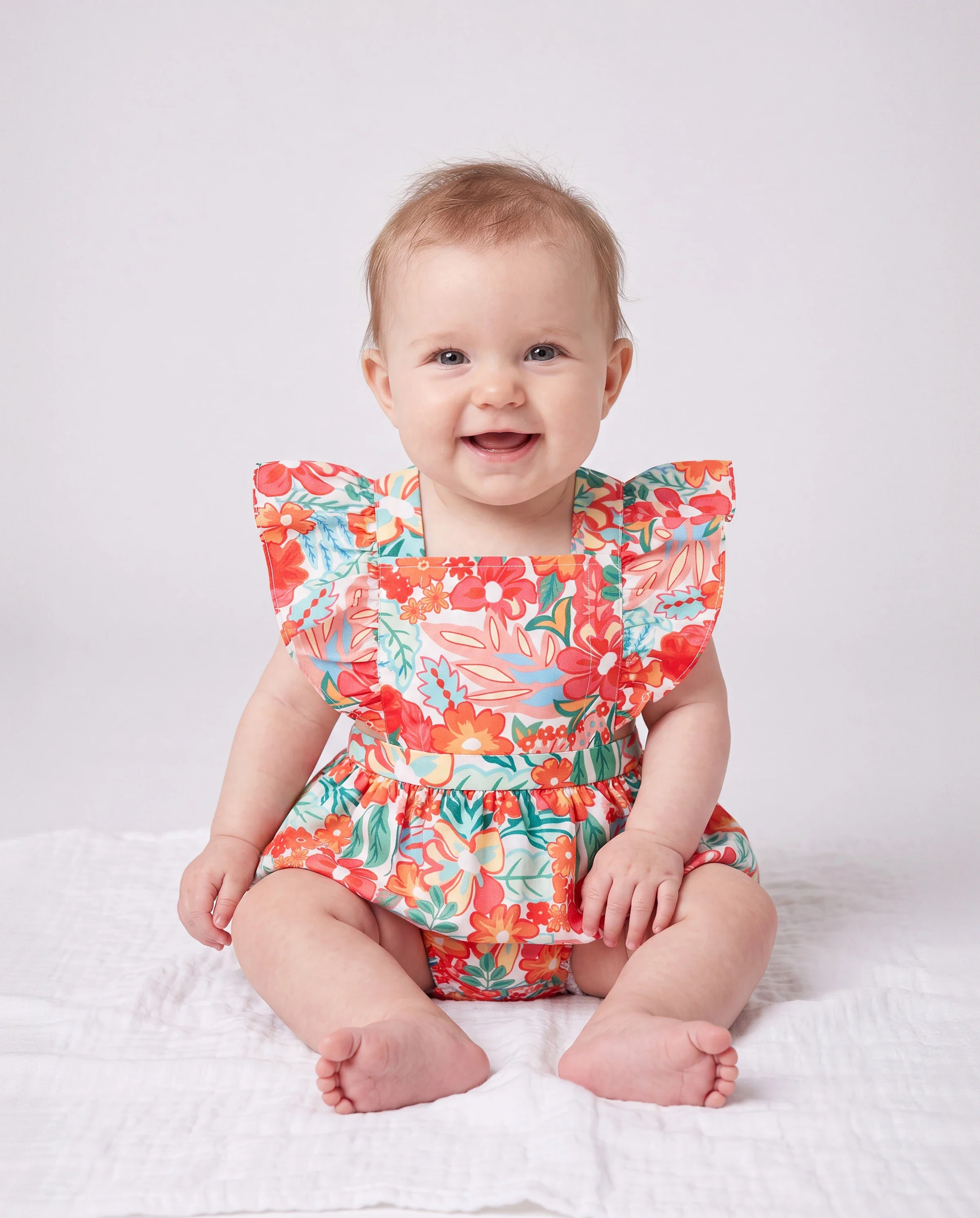 Matching Family Outfits Hawaiian Floral Print Shirts & Sleeveless Strap Top and Skirt Co-ord Set Multi-color - Image 4