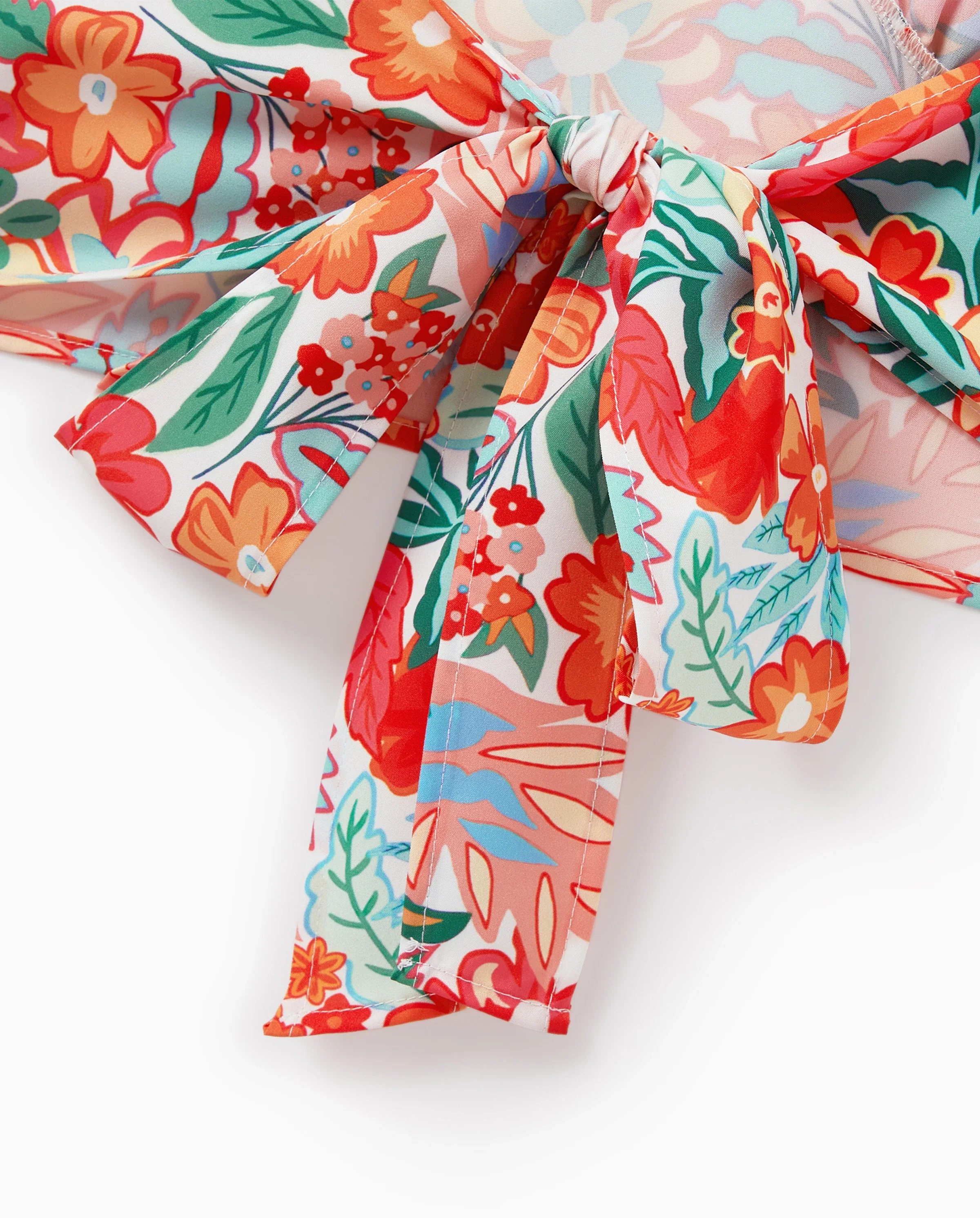 Matching Family Outfits Hawaiian Floral Print Shirts & Sleeveless Strap Top and Skirt Co-ord Set Multi-color - Image 9