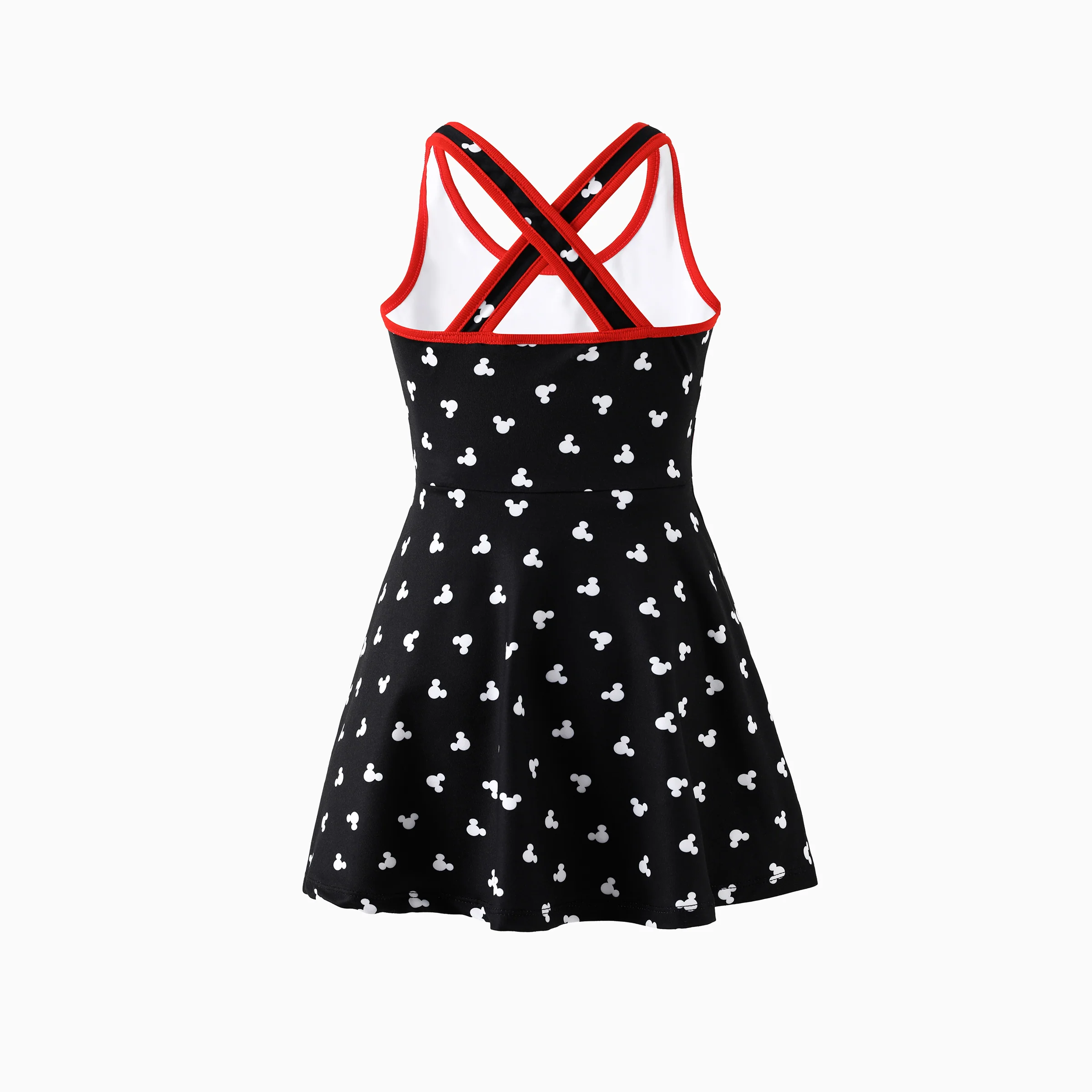Disney Mickey and Friends Mommy and Me Family matching 1pc Mickey Mouse Allover Print Sporty Dress/Cotton Top /RomperExpression Casual Suits Family Set 3pcs Cotton Unisex Black - Image 7