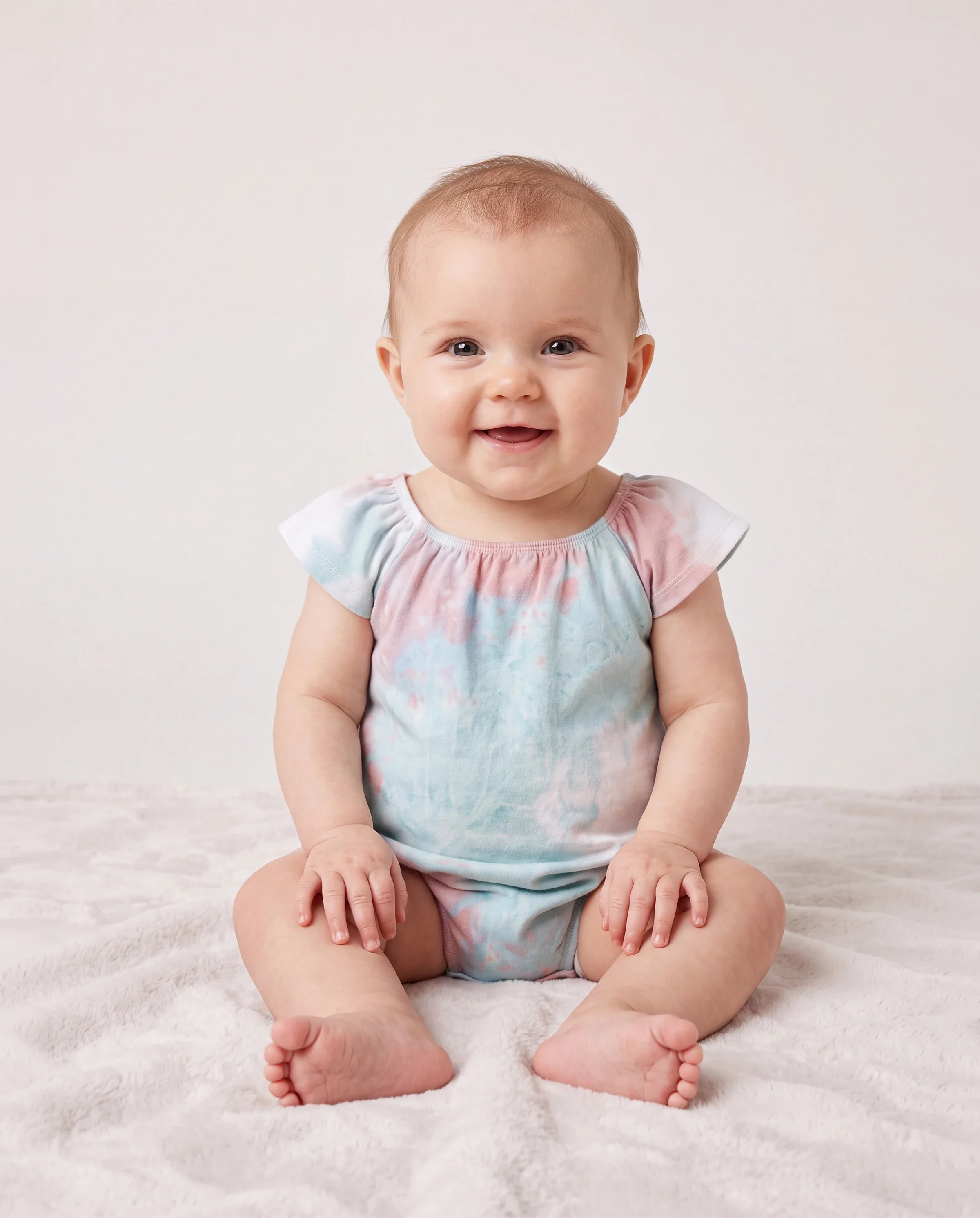 Mommy and Me Matching Tie Dye Dress Set for Women, Girls & Baby Romper
 Multi-color - Image 4