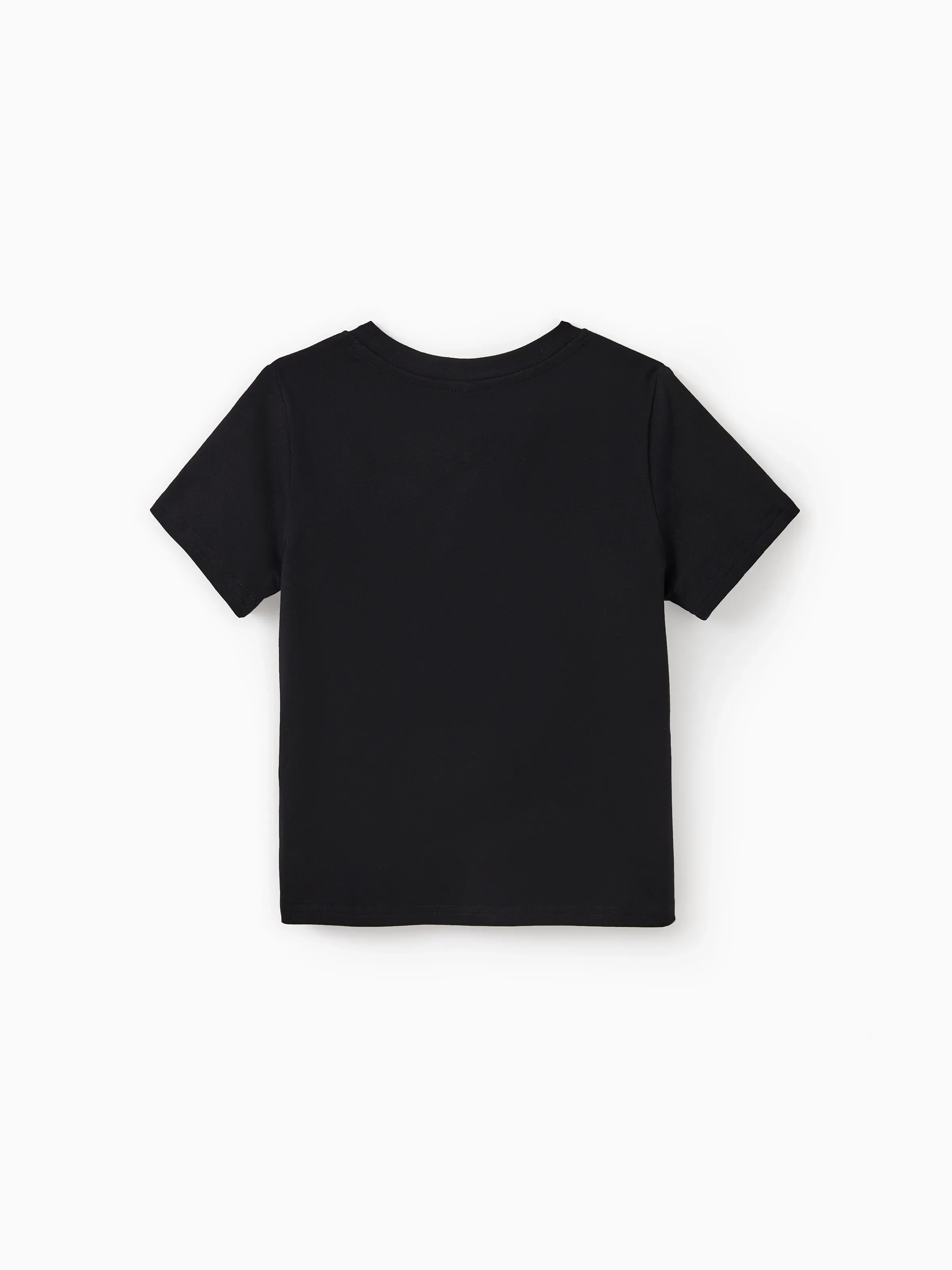 Mommy & me Cotton T-Shirt & Dress Set Daddy / Mini Print Black Tee for Dad and boy, Floral Print splicing Dress for Mom, girl and Baby, Perfect for Summer Family Outings Black - Image 20