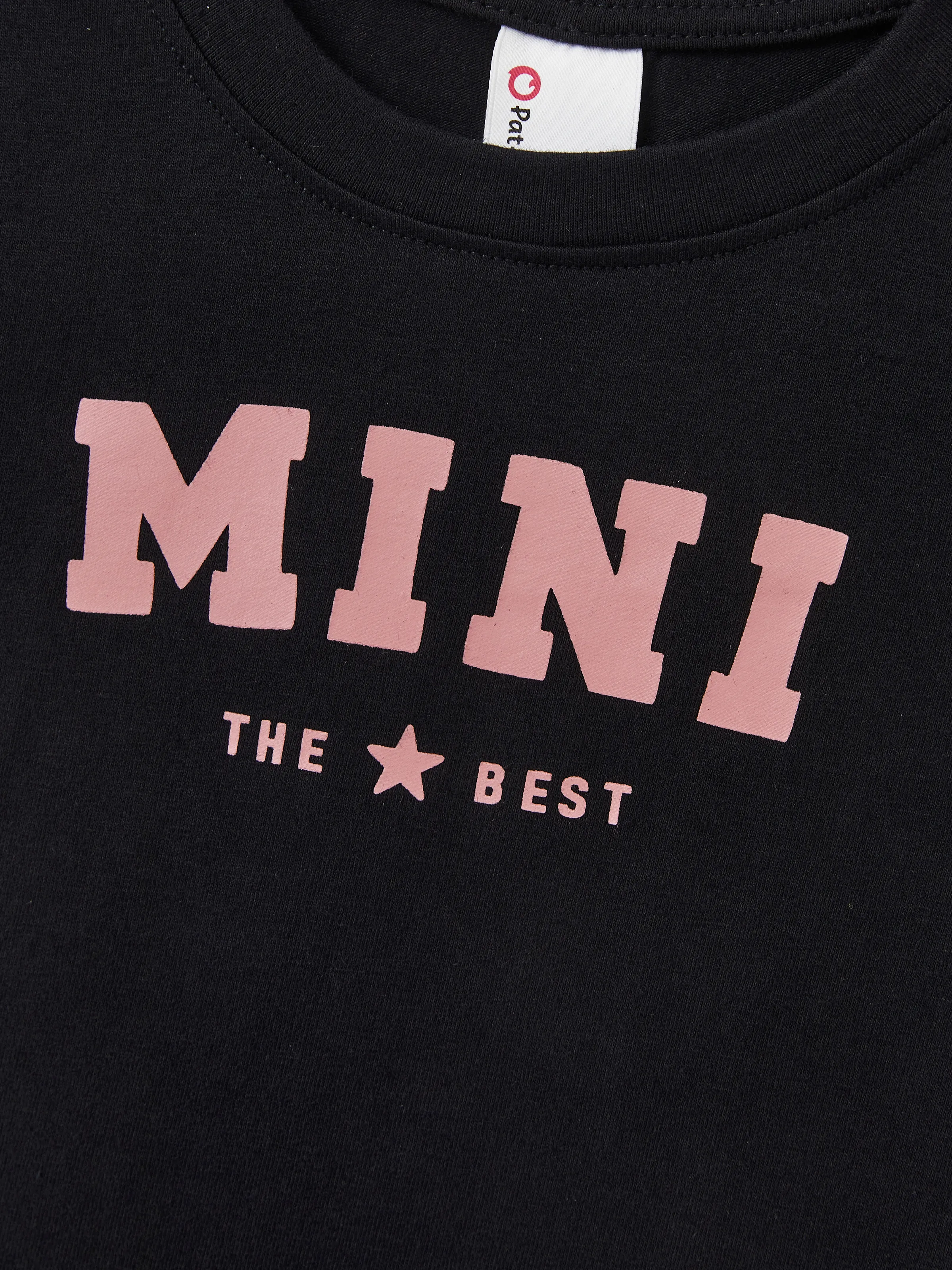 Mommy & me Cotton T-Shirt & Dress Set Daddy / Mini Print Black Tee for Dad and boy, Floral Print splicing Dress for Mom, girl and Baby, Perfect for Summer Family Outings Black - Image 22
