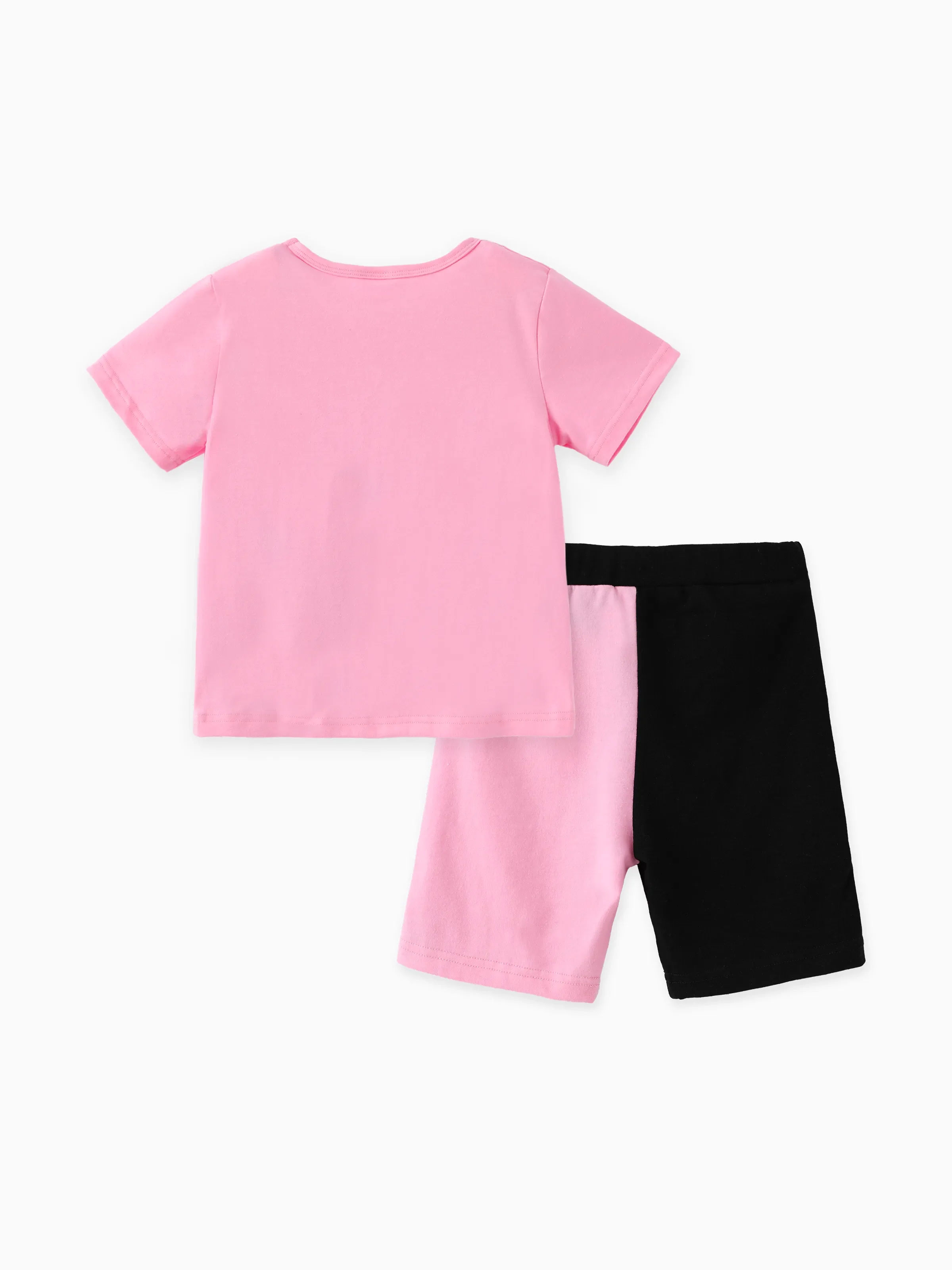 NEON Pop Toddler Girl Top & Shorts Set Pink - Image 3