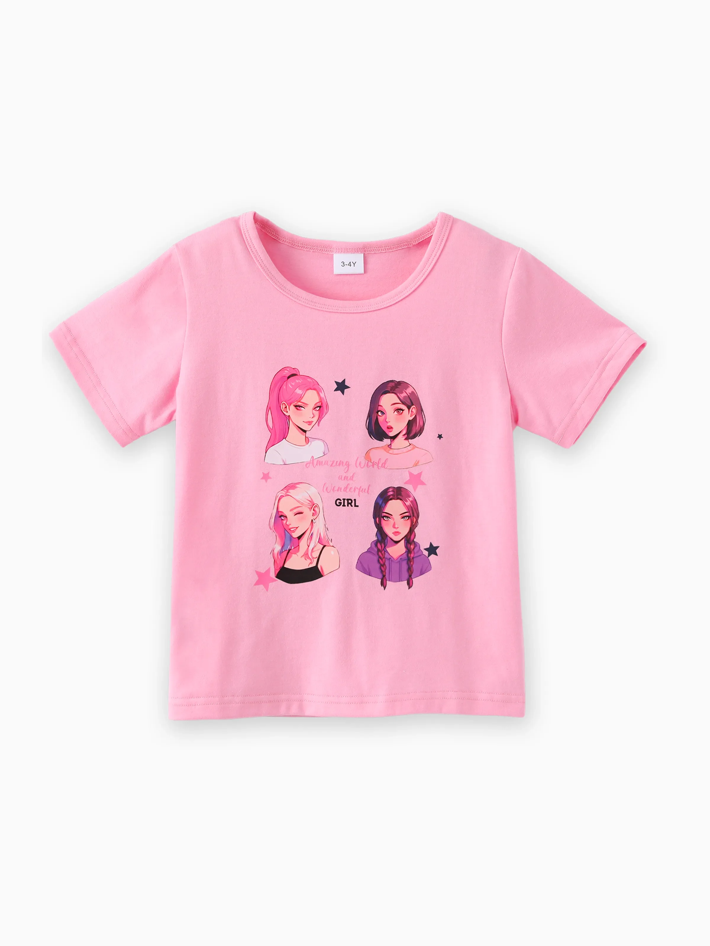 NEON Pop Toddler Girl Top & Shorts Set Pink - Image 4