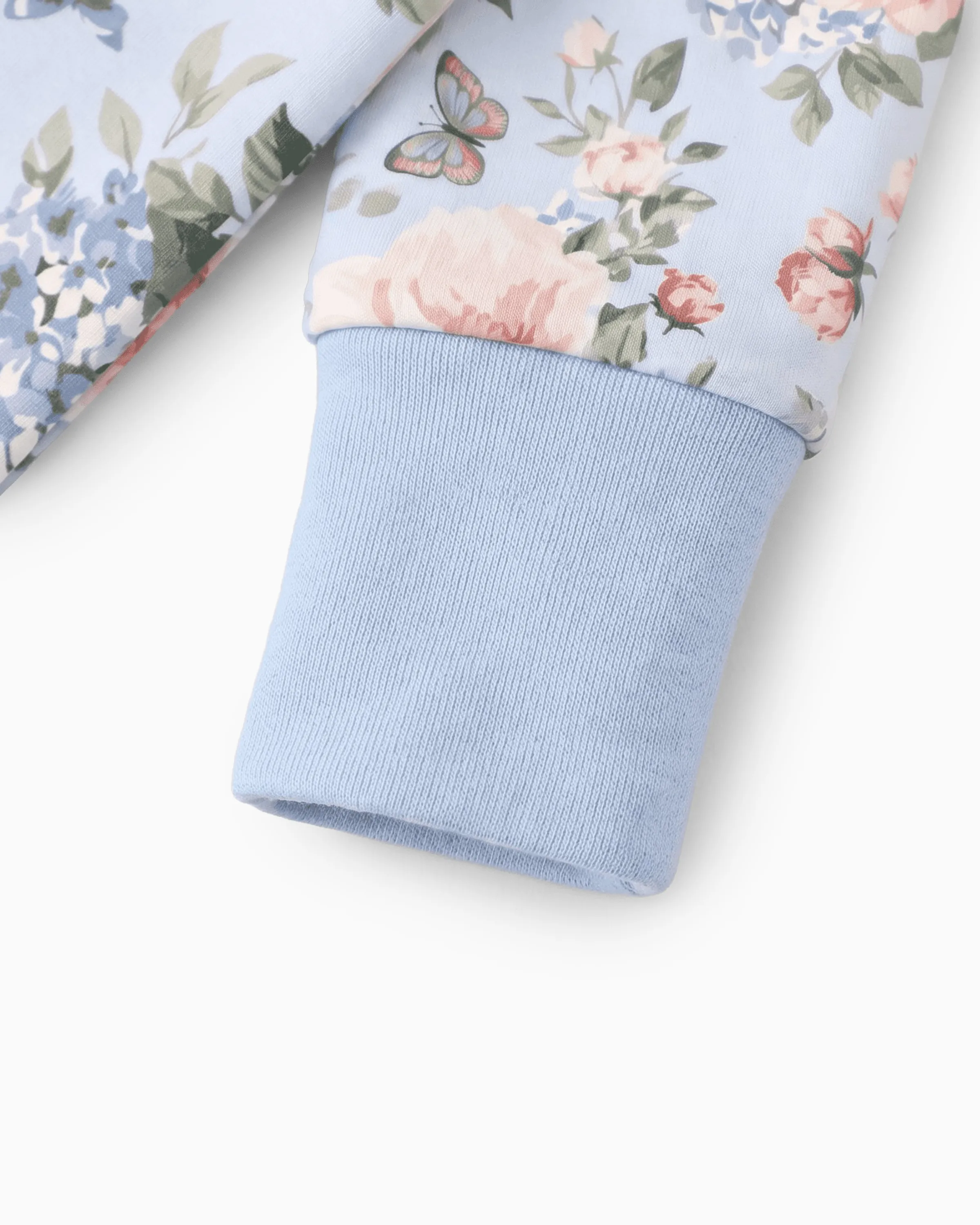 Bloom & Blossoms Bamboo Zip-Up Baby Pajamas - Image 5