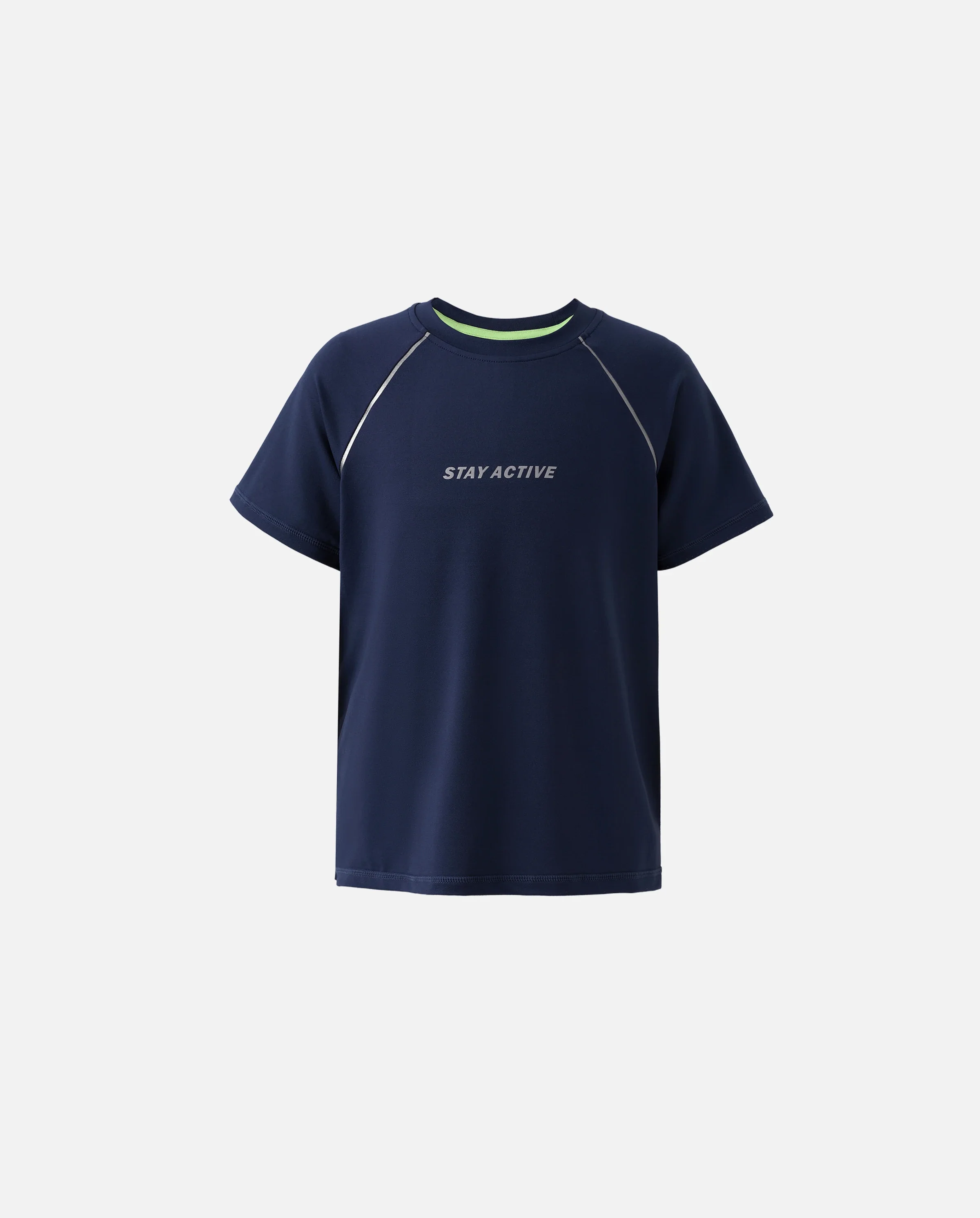 PatPat Lightflow Activewear Kid Boy Athletic Ultra Lightweight & Quick Dry Short Sleeve T-Shirt Deep Blue - Image 6