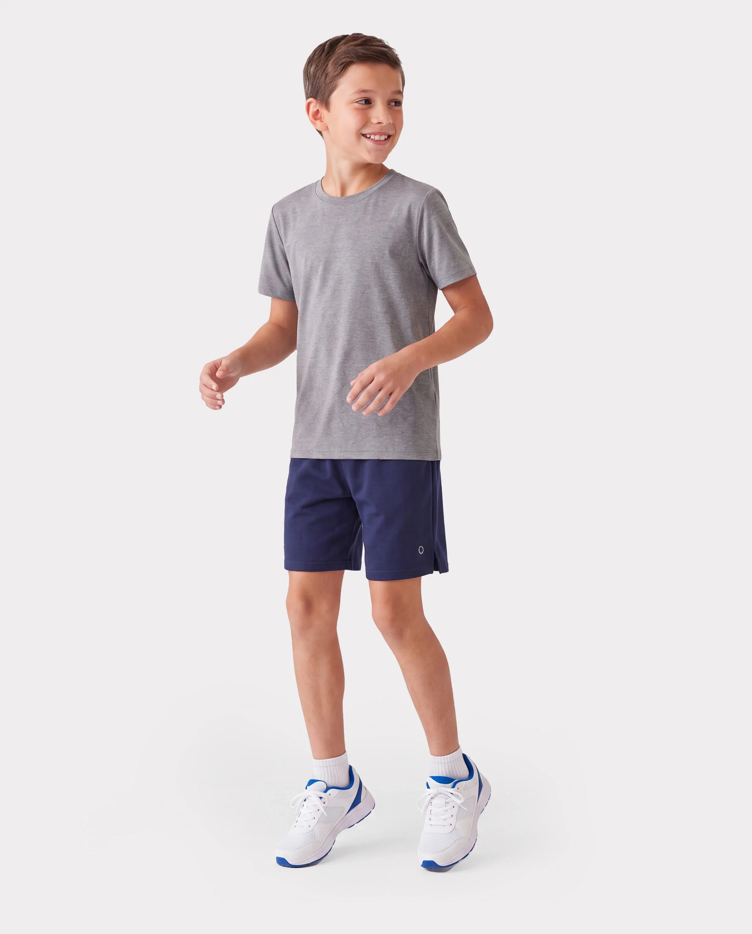 PatPat Rapidair activewear kid boy athletic quick dry breathable short swith pockets Deep Blue