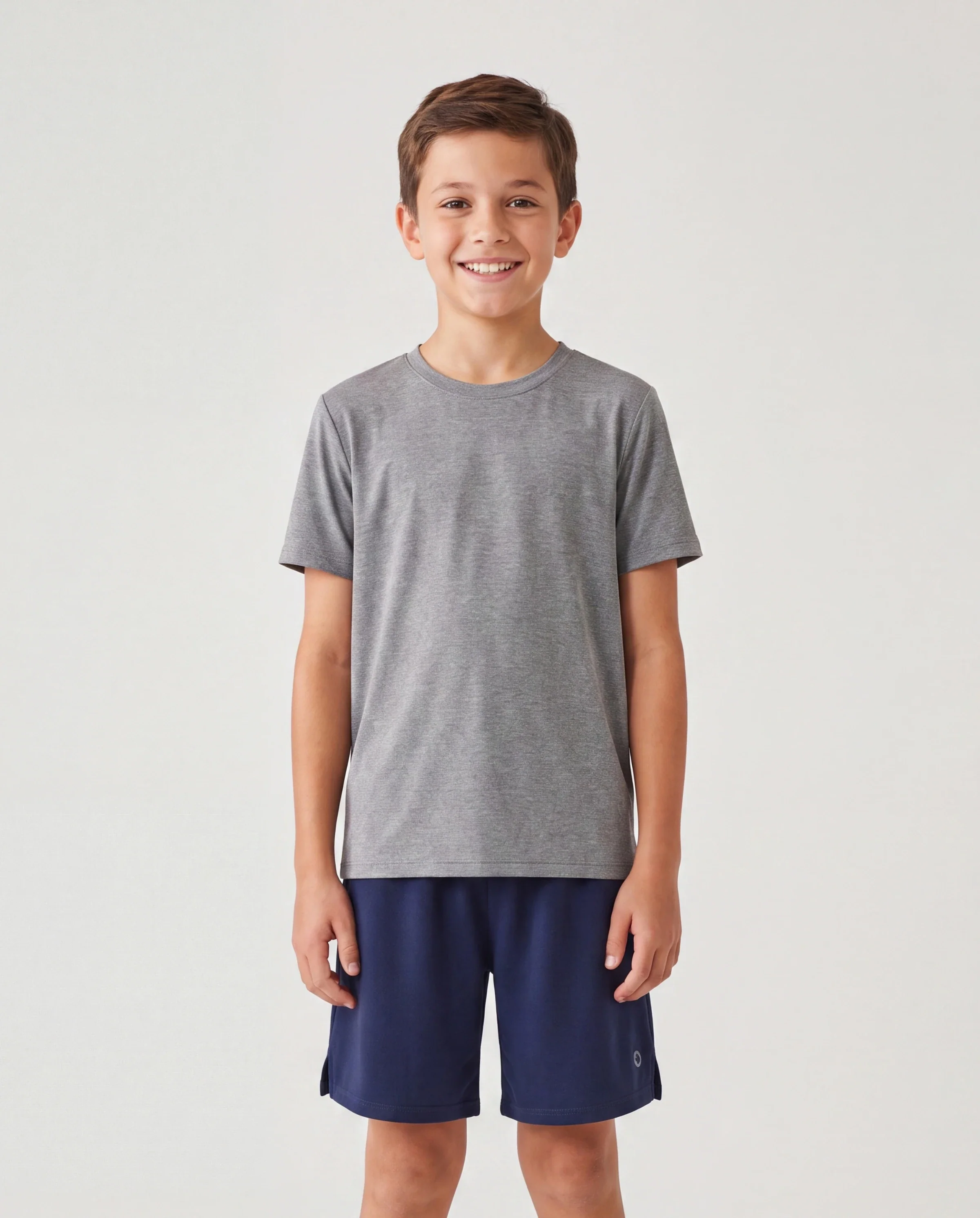 PatPat Rapidair activewear kid boy athletic quick dry breathable short swith pockets Deep Blue - Image 3